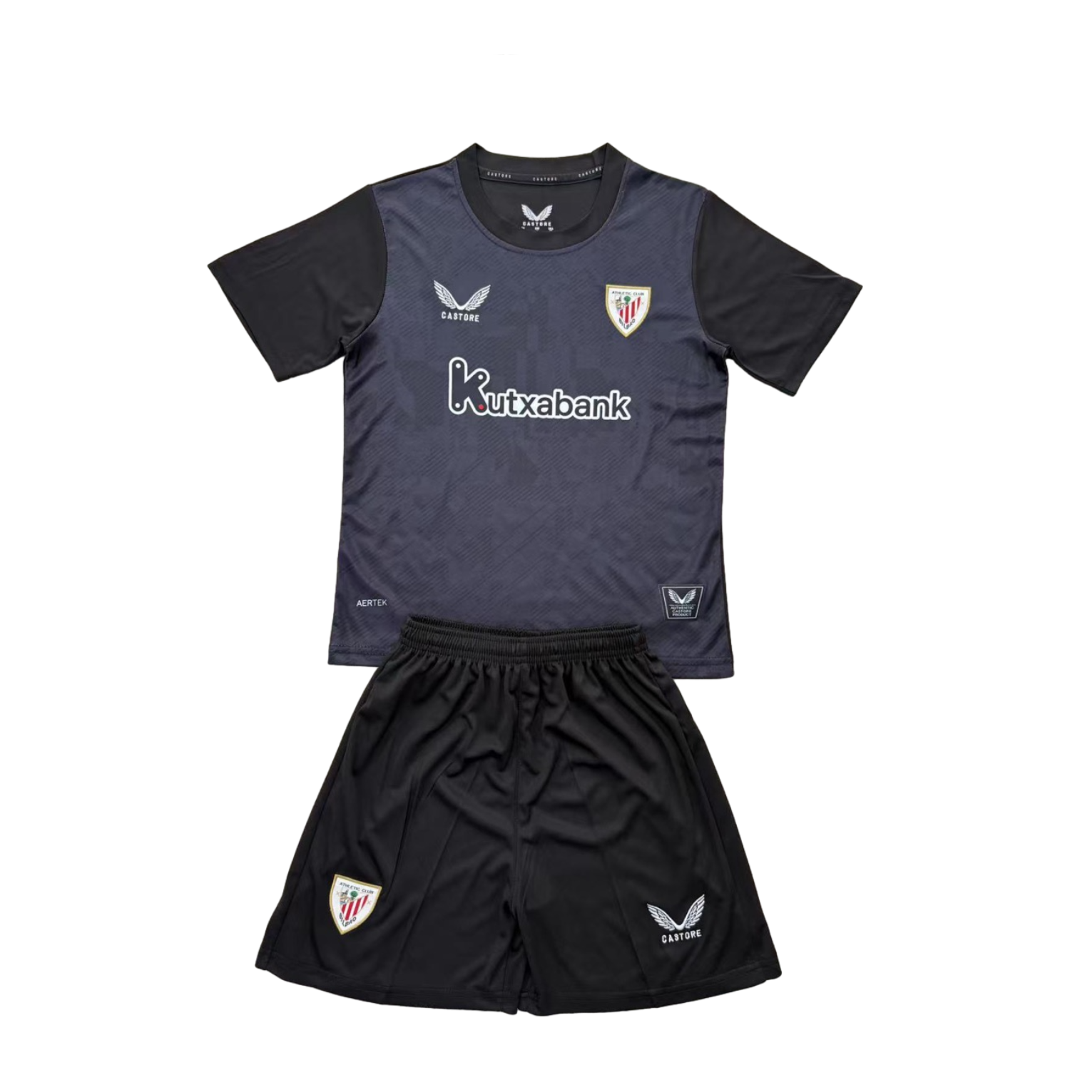 TKH-turbokithub-Athletic Bilbao 25-26 Black Goalkeeper Men's Adult Jersey Set - Fans Version