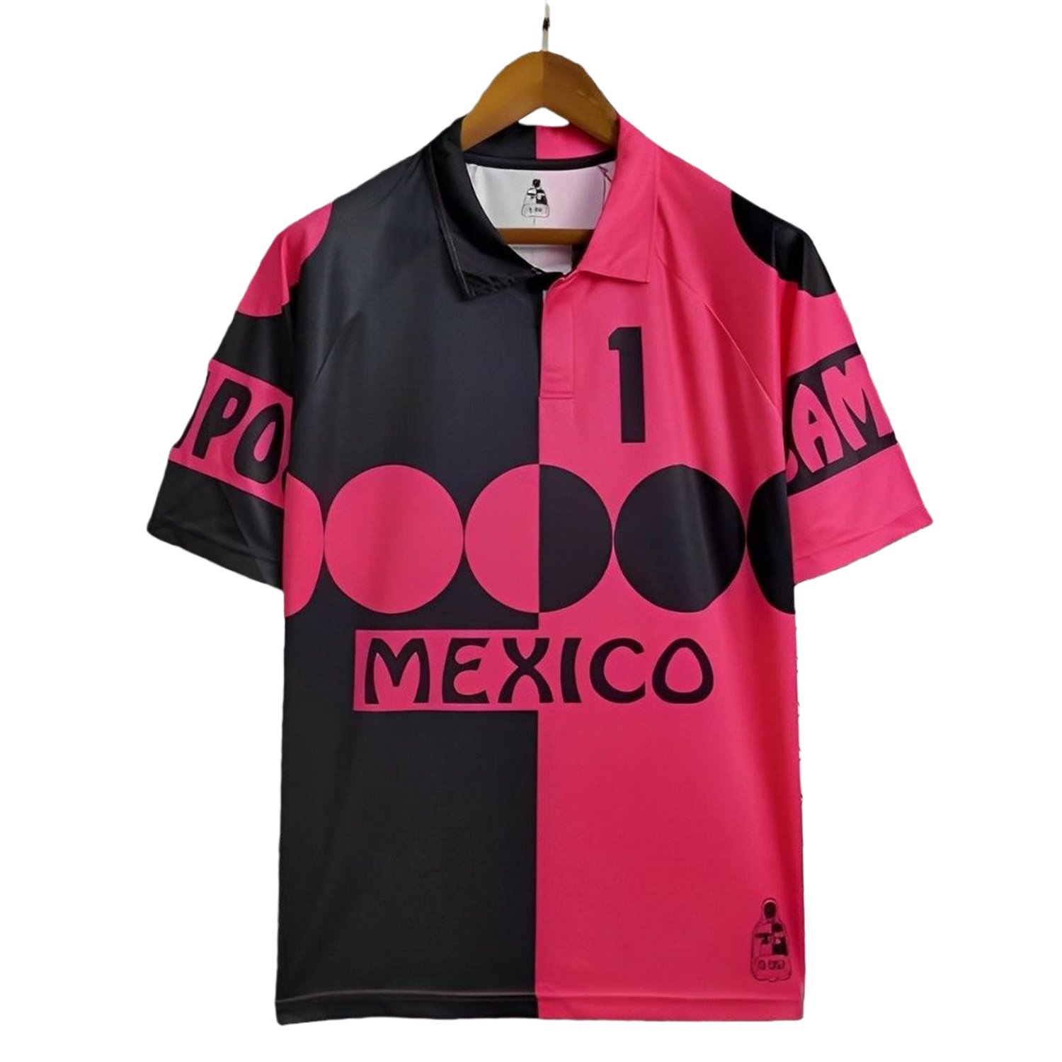 TKH-turbokithub-Retro Mexico 1998 World Cup Goalkeeper Pink Black Jersey