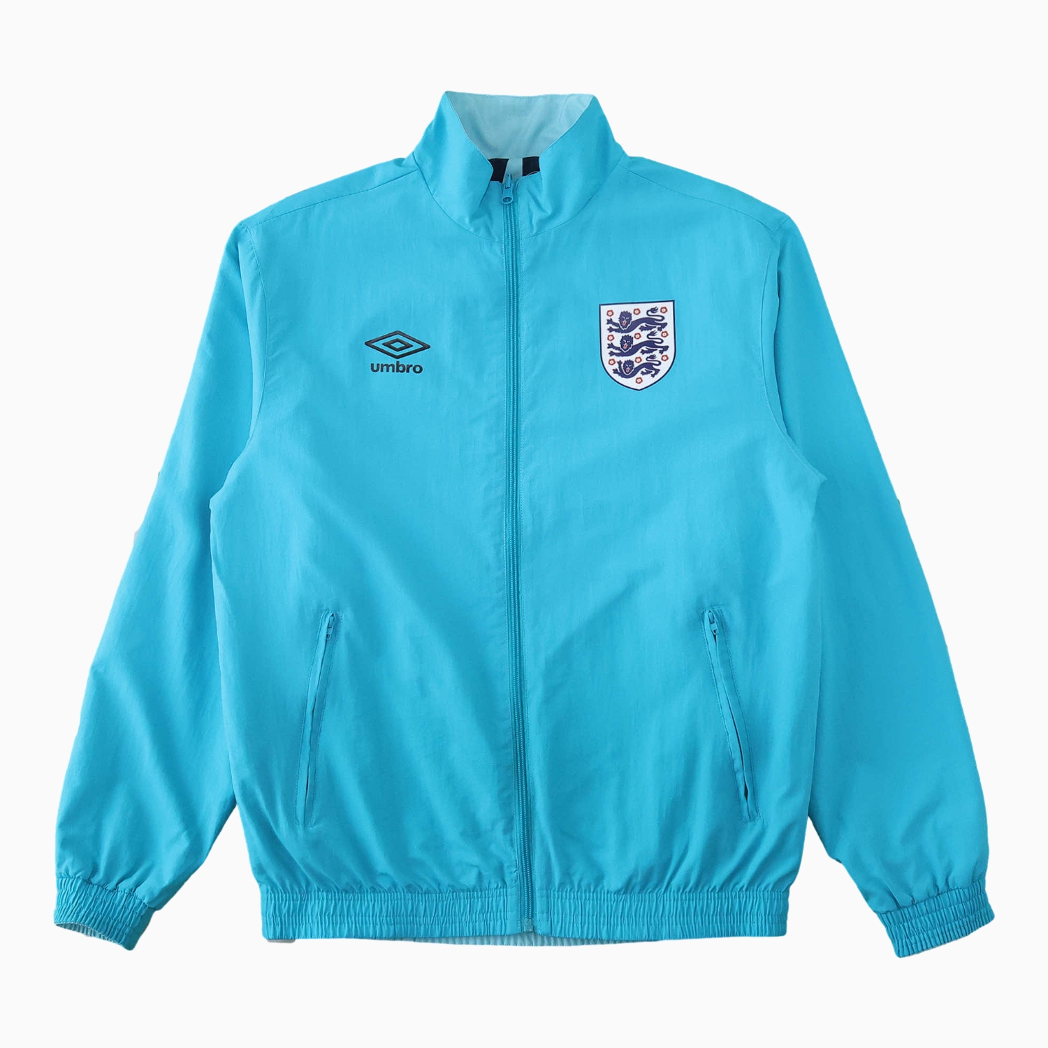 TKH-turbokithub-Retro England 1992 Double Sided Reversible Windbreaker - Blue & Green