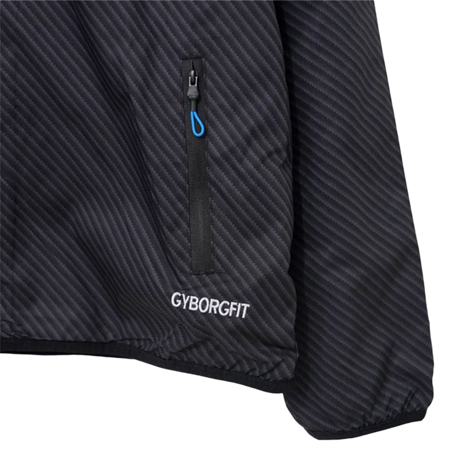 TKH-turbokithub-Napoli 25-26 Black With Blue Stripes Windbreaker Jacket