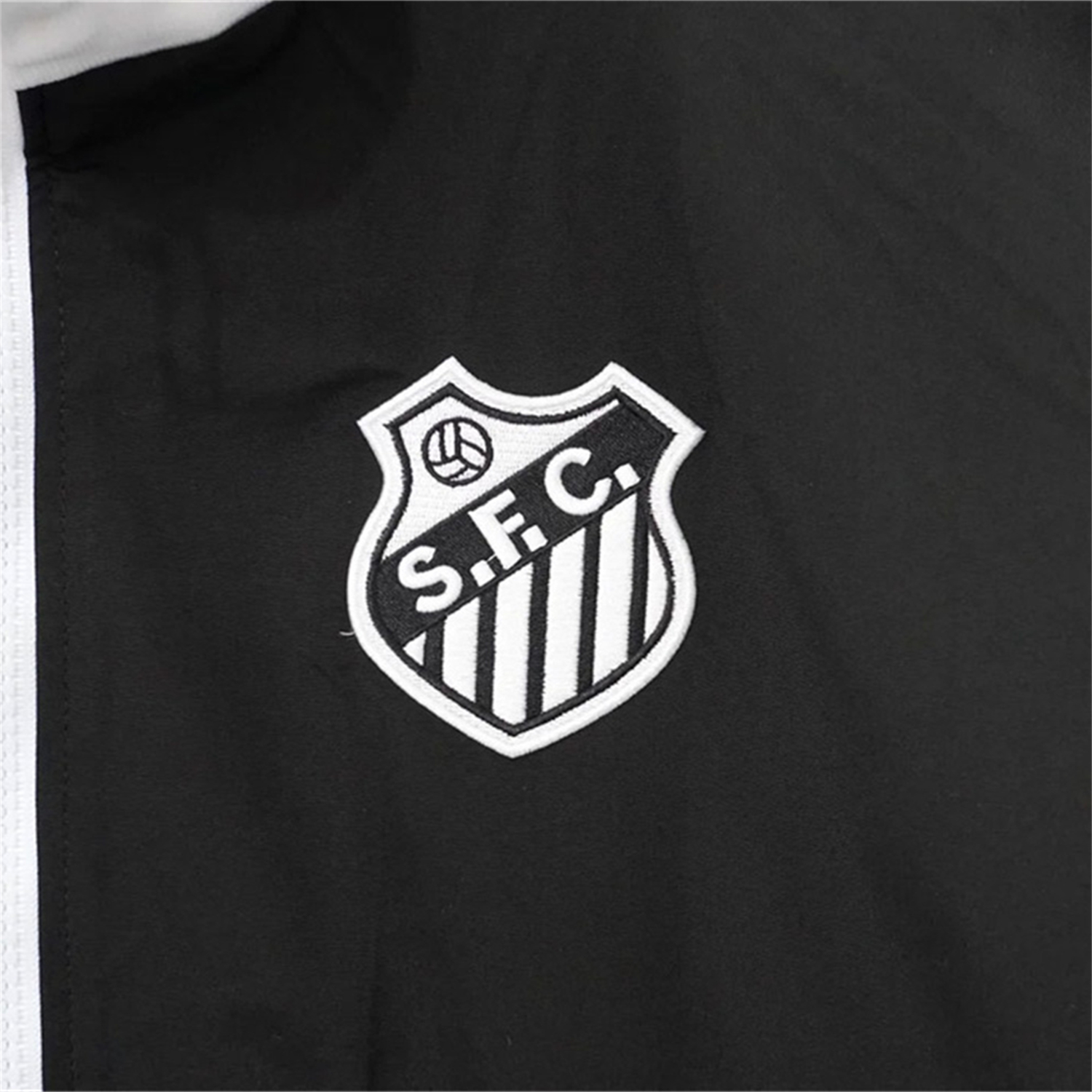 TKH-turbokithub-Santos 26-27 Black With White Edges Windbreaker Jacket