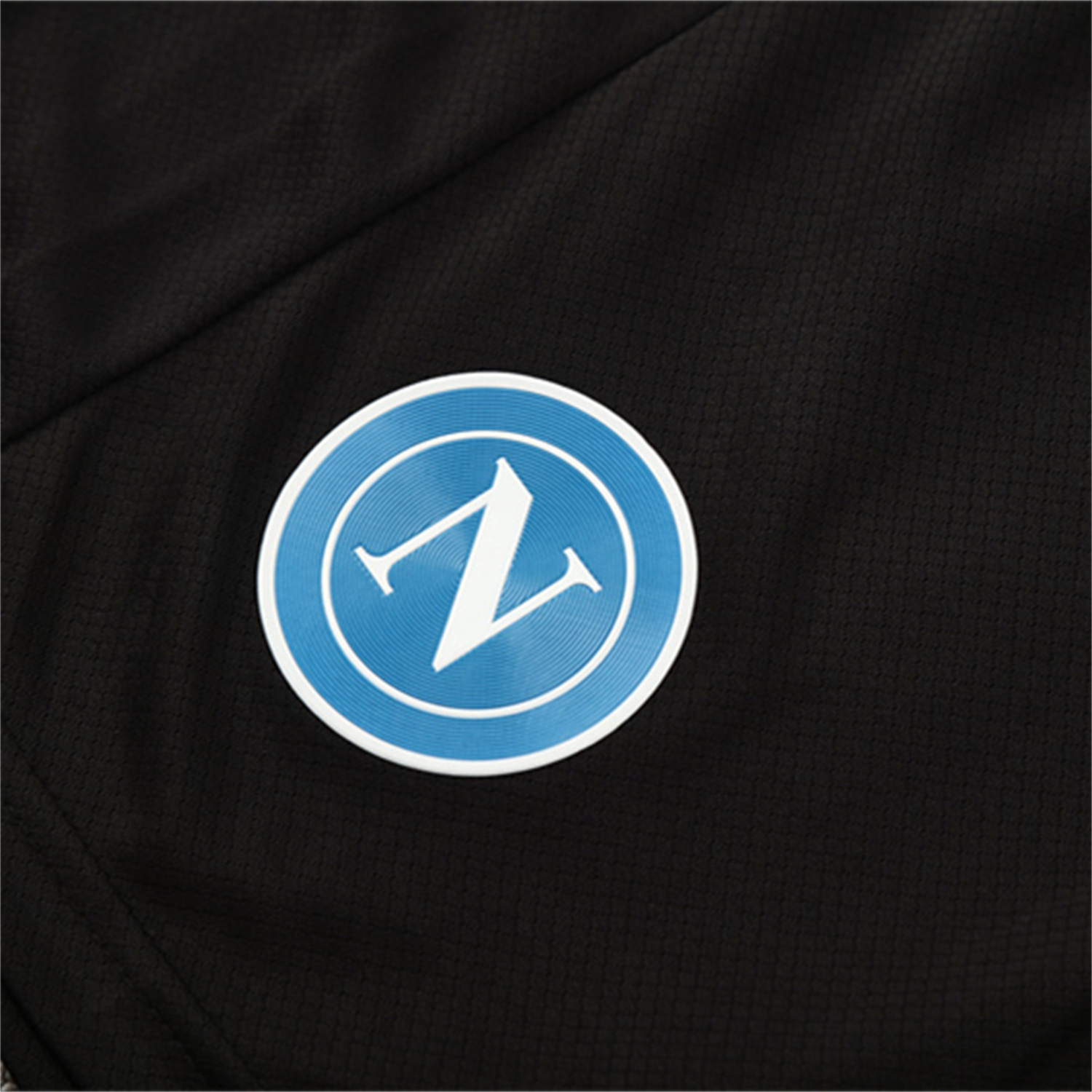 TKH-turbokithub-Napoli 25-26 Short-Sleeve Training Set - Gray Mecha Top & Black Shorts
