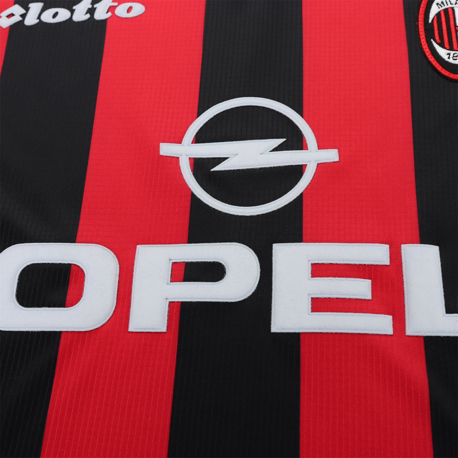 TKH-turbokithub-Retro AC Milan 1997-98 Home Kids Kit