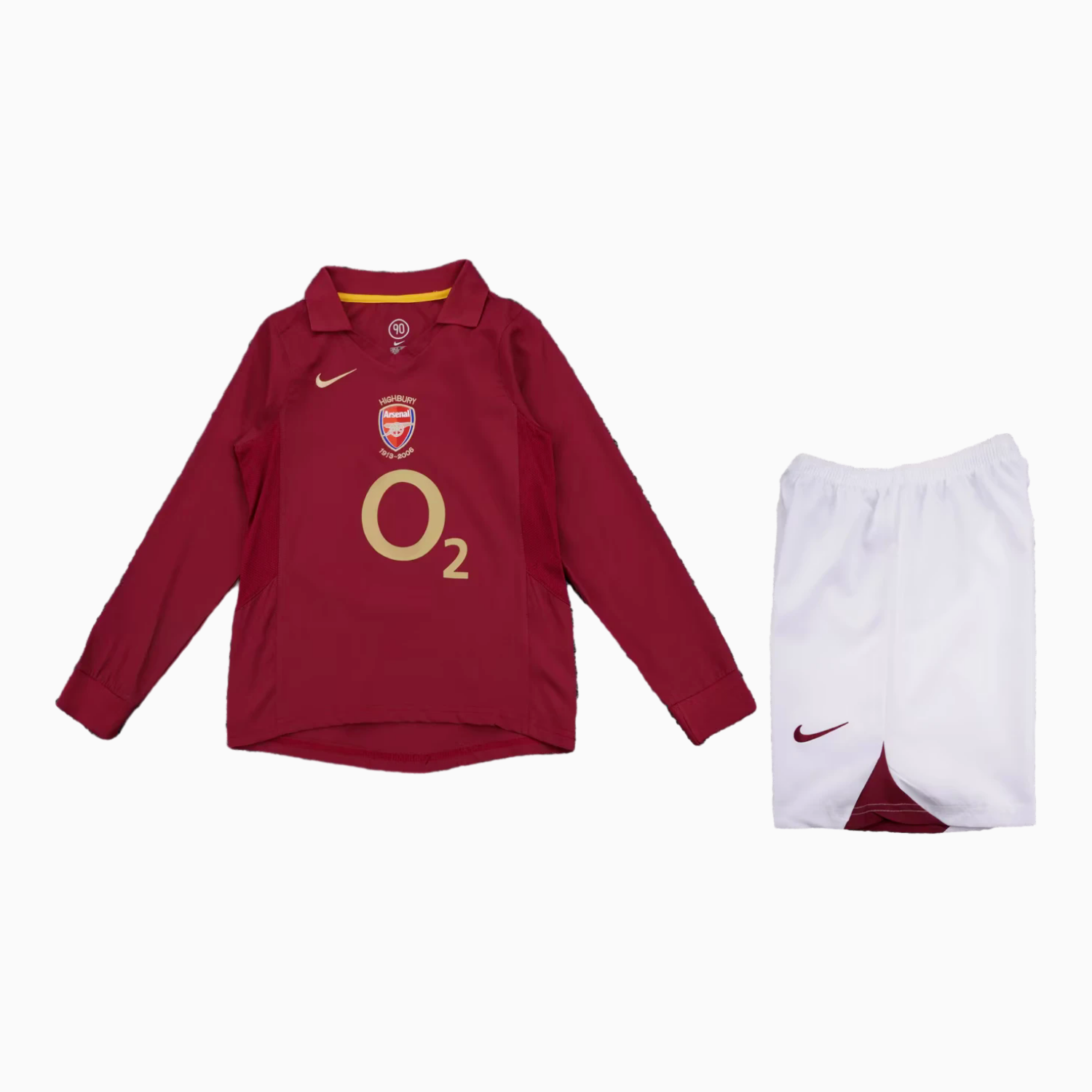 TKH-turbokithub-Retro Arsenal 2005-06 Home Long Sleeves Kids Kit