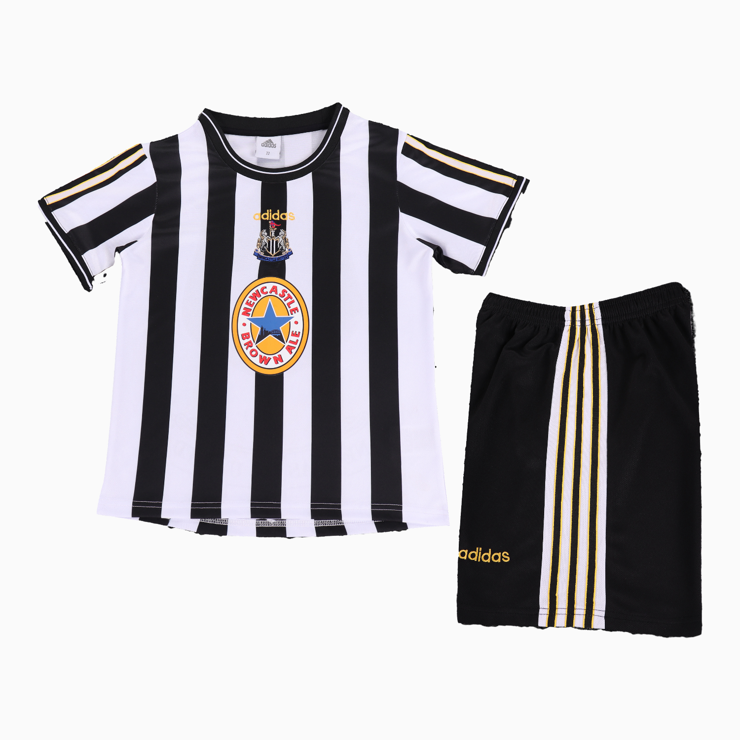 TKH-turbokithub-Retro Newcastle United 1997-99 Home Kids Kit