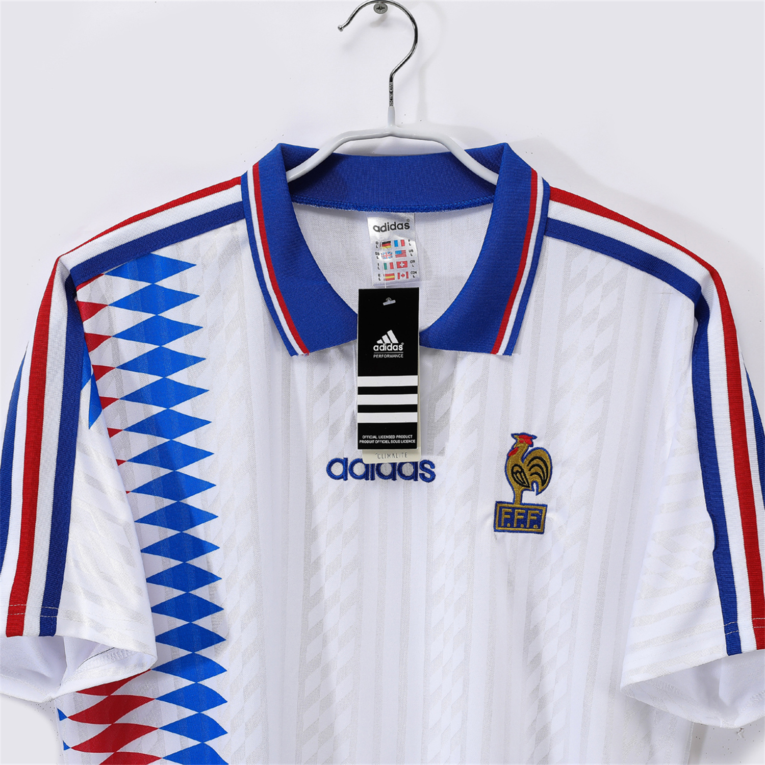TKH-turbokithub-Retro France 1994 Away Jersey