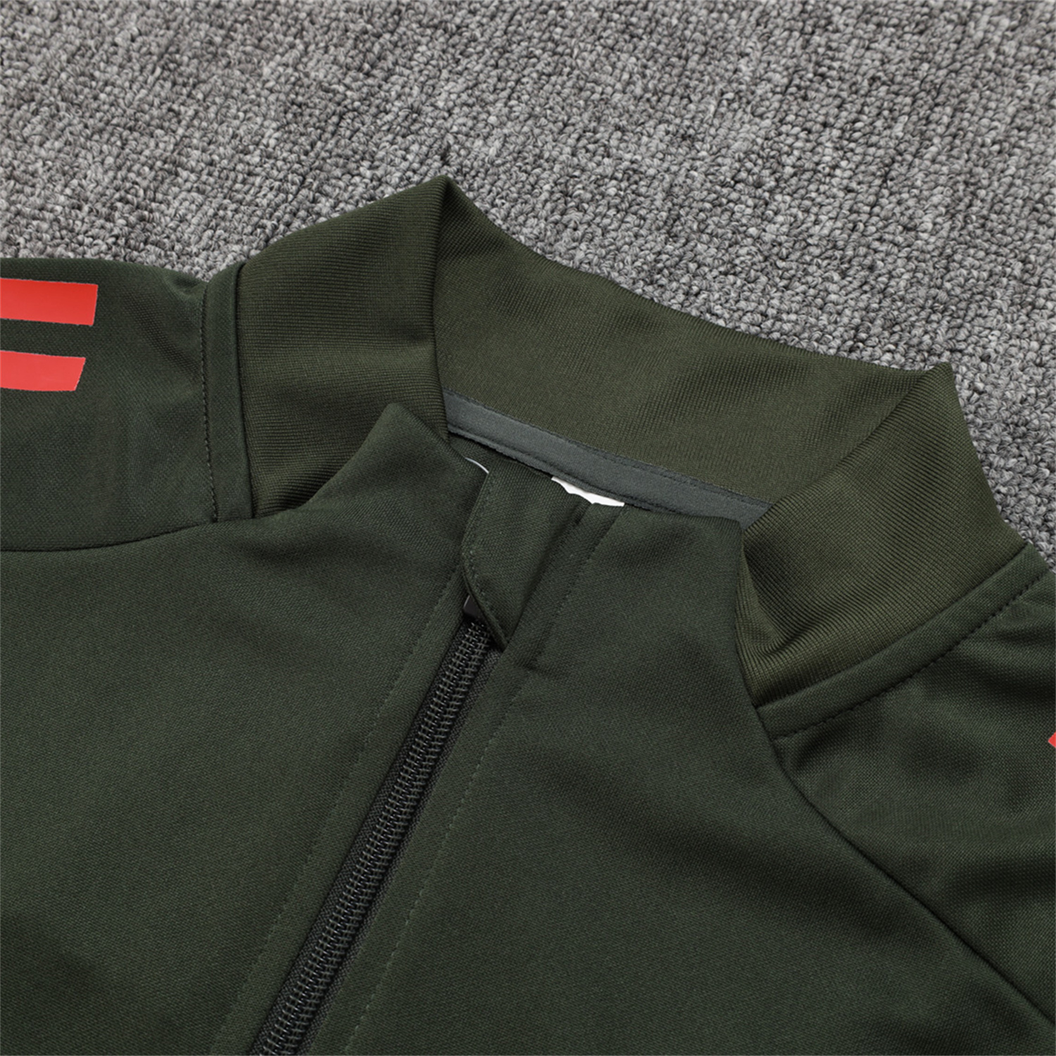 TKH-turbokithub-Bayern Munich 25-26 Jacket Training Tracksuit - Army Green Top and Black Pants