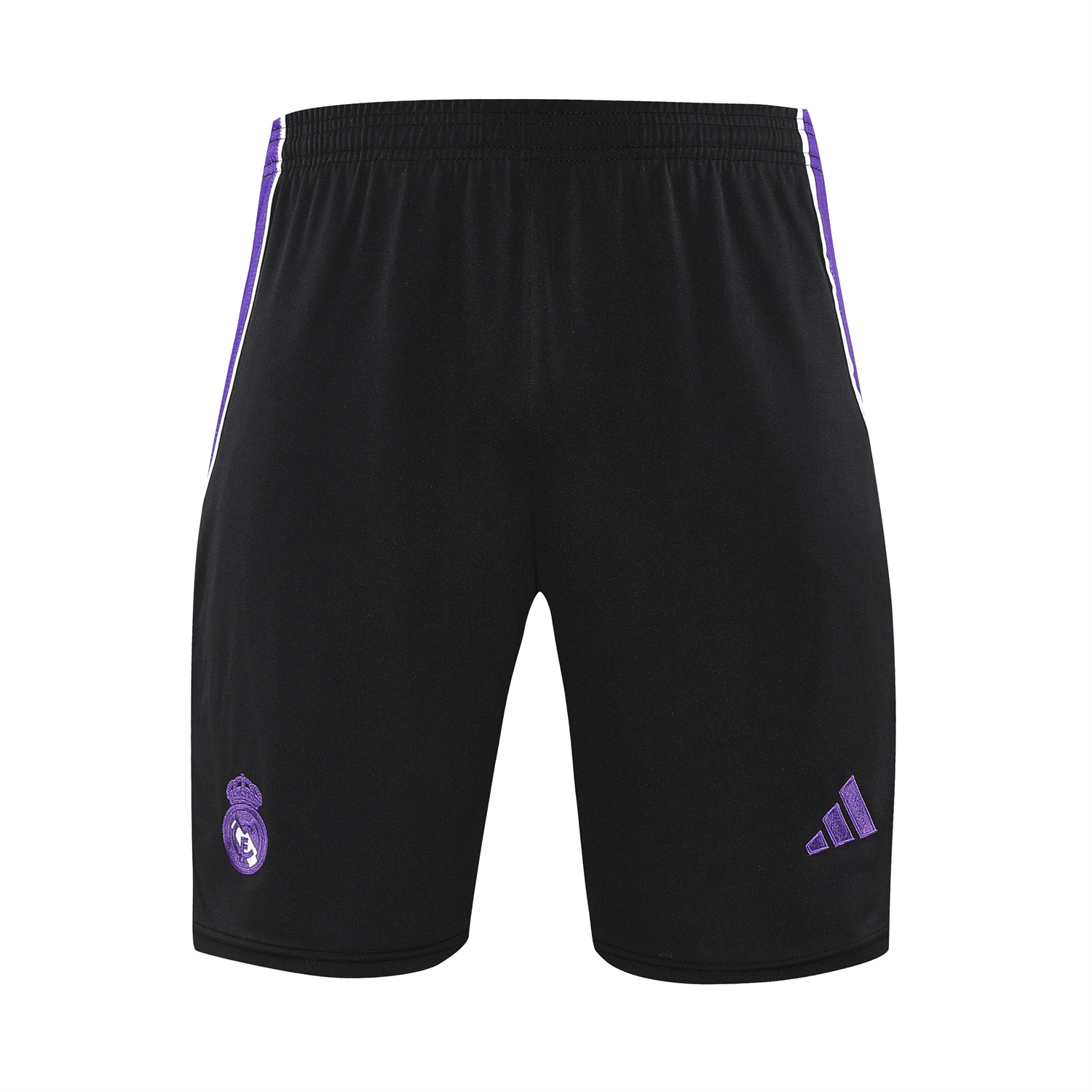 TKH-turbokithub-Real Madrid 25-26 Vest Training Set - Blue Edge White Vest & Black Shorts