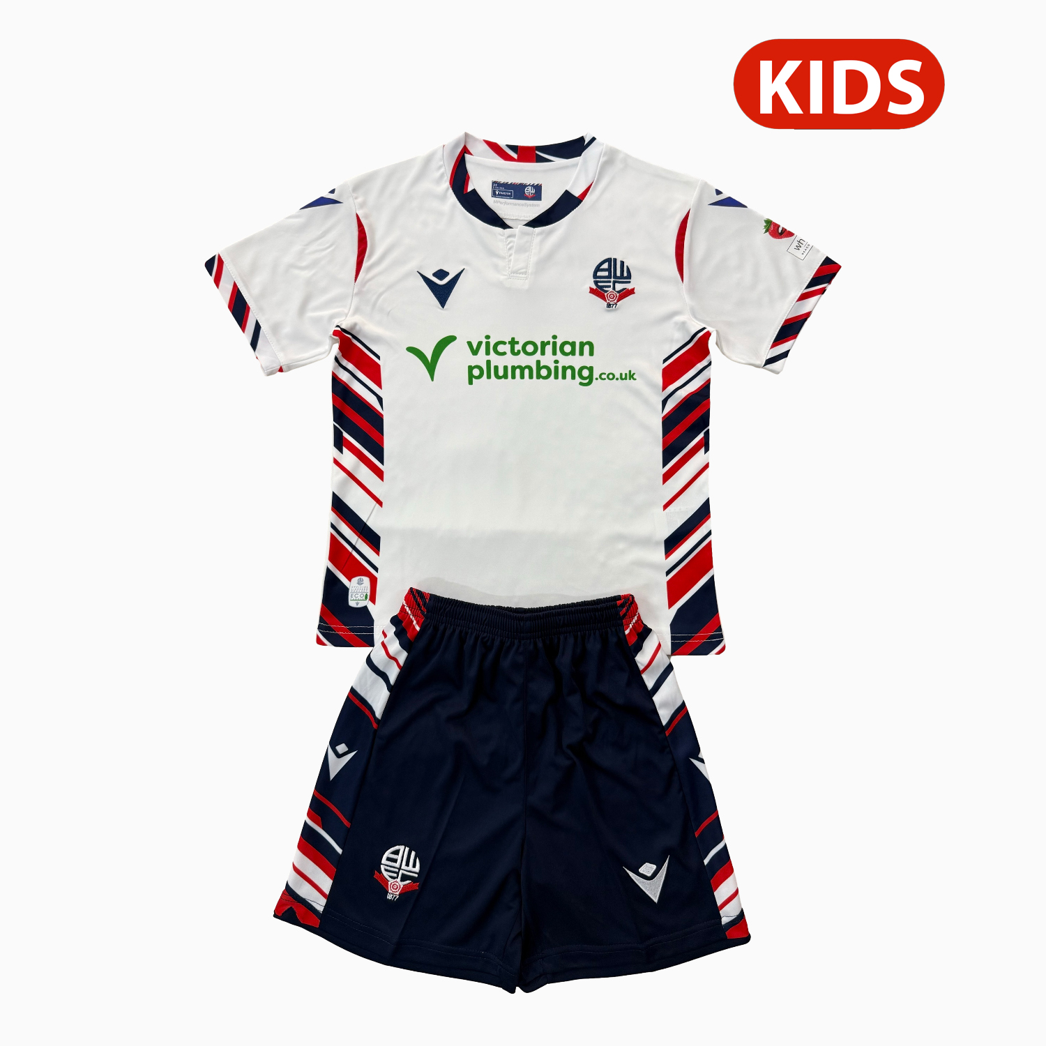 TKH-turbokithub-Bolton Wanderers 25-26 Home Kids Kit