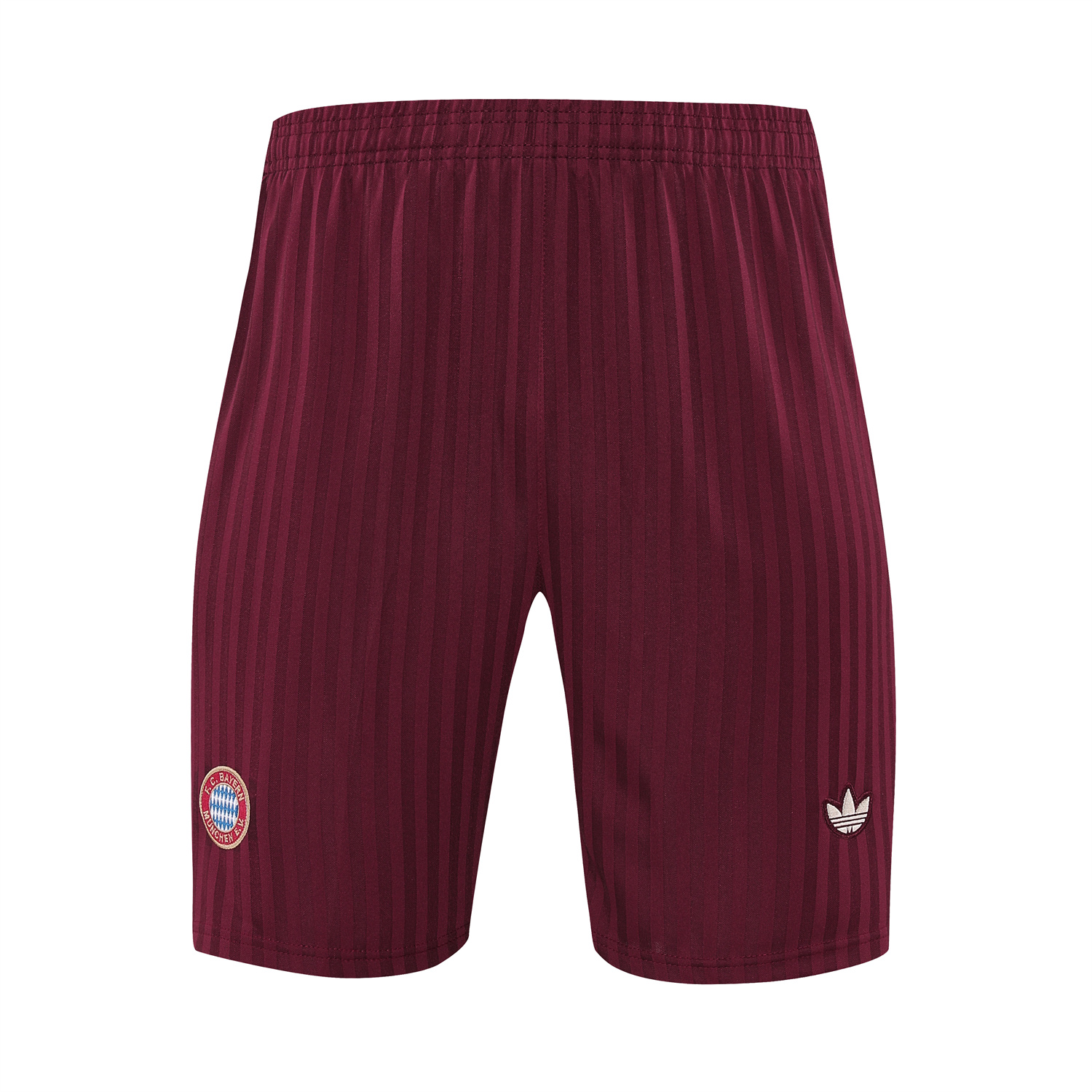 TKH-turbokithub-Bayern Munich 25-26 Short-Sleeve Training Set - Wine Red Lines Top & Wine Red Lines Shorts