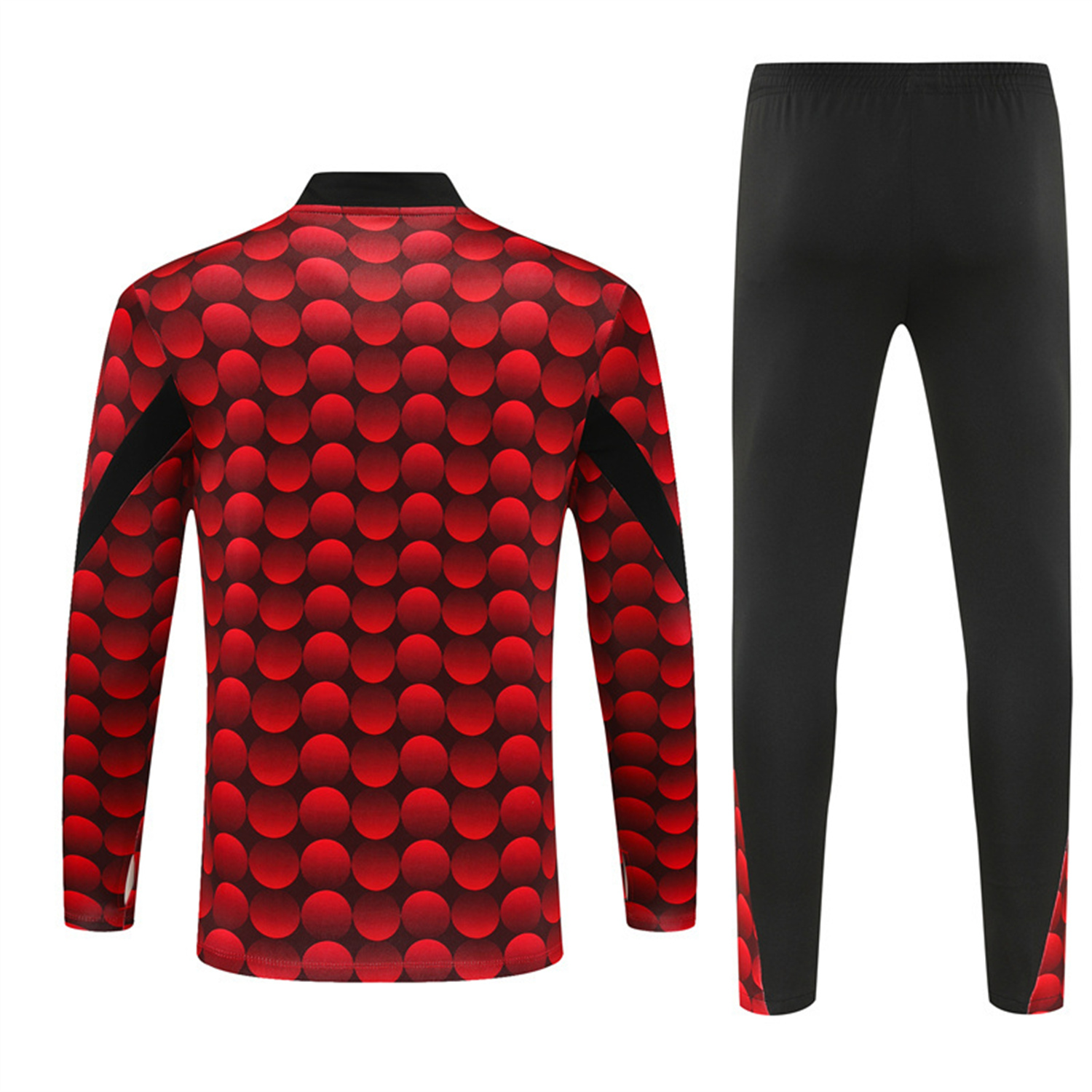 TKH-turbokithub-Feyenoord 25-26 Long Sleeve Training Set - Red Top & Black Pants