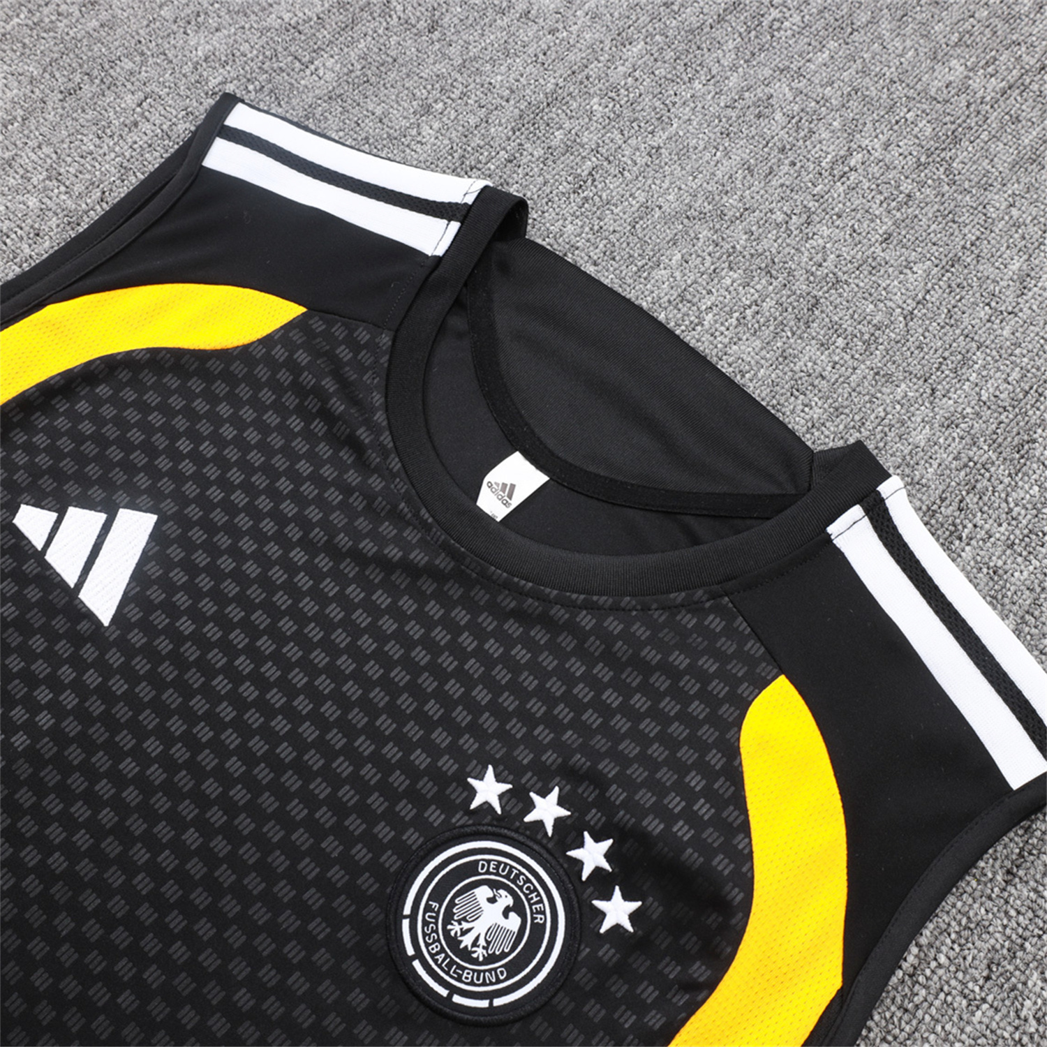 TKH-turbokithub-Germany 2026 Vest Training Set - Black Vest and Black Shorts