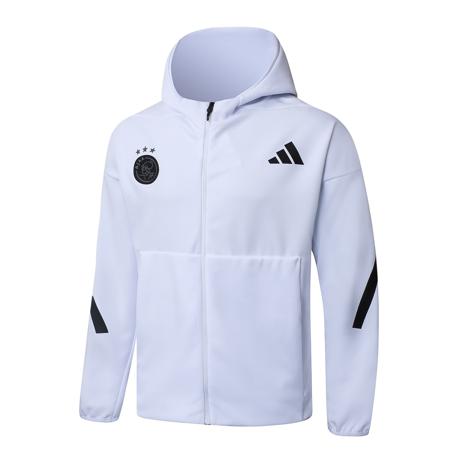 TKH-turbokithub-Ajax 25-26 Training Hoodie Set - White Hoodie and White Pants