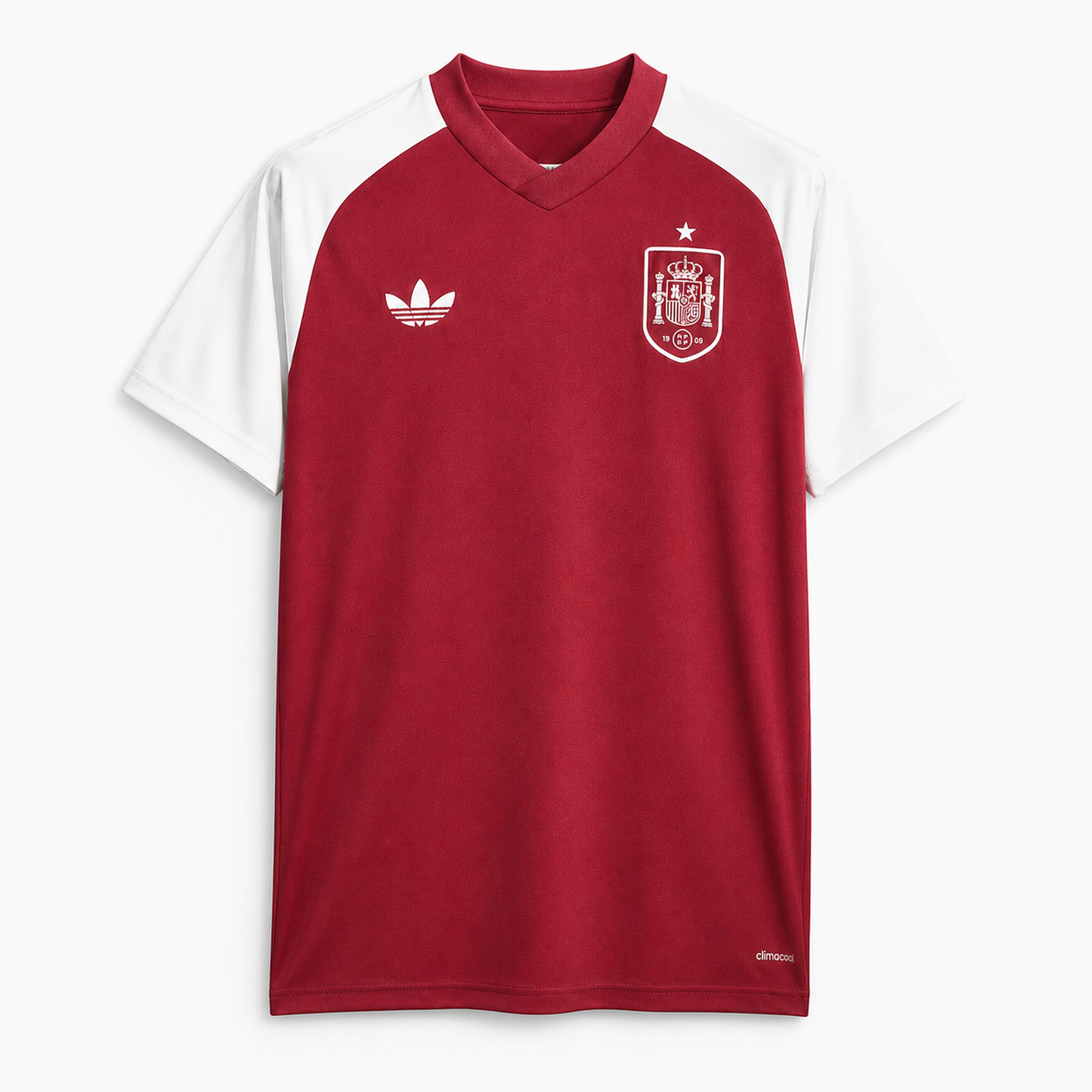 TKH-turbokithub-Spain 2026 Red With White Pre-Match Training Jersey - Fans Version