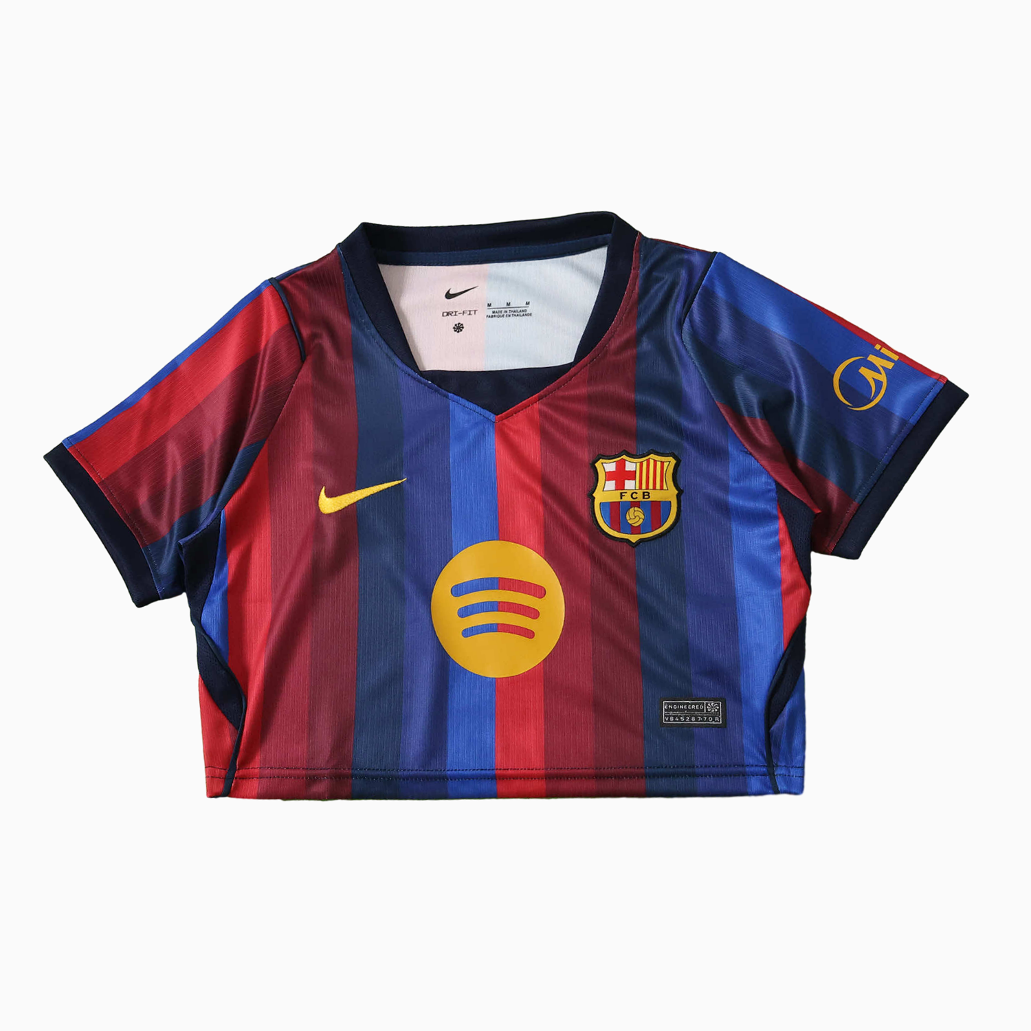 TKH-turbokithub-Women's Barcelona 26-27 Home Cropped Jersey - Fans Version