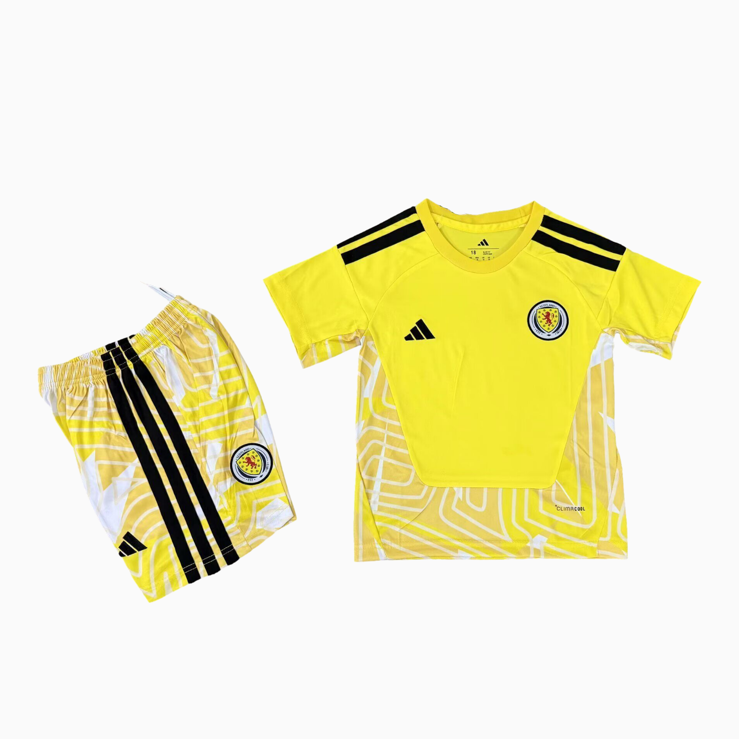 TKH-turbokithub-S-c-o.t l.a-n.d 2026 Goalkeeper Yellow Kids Kit