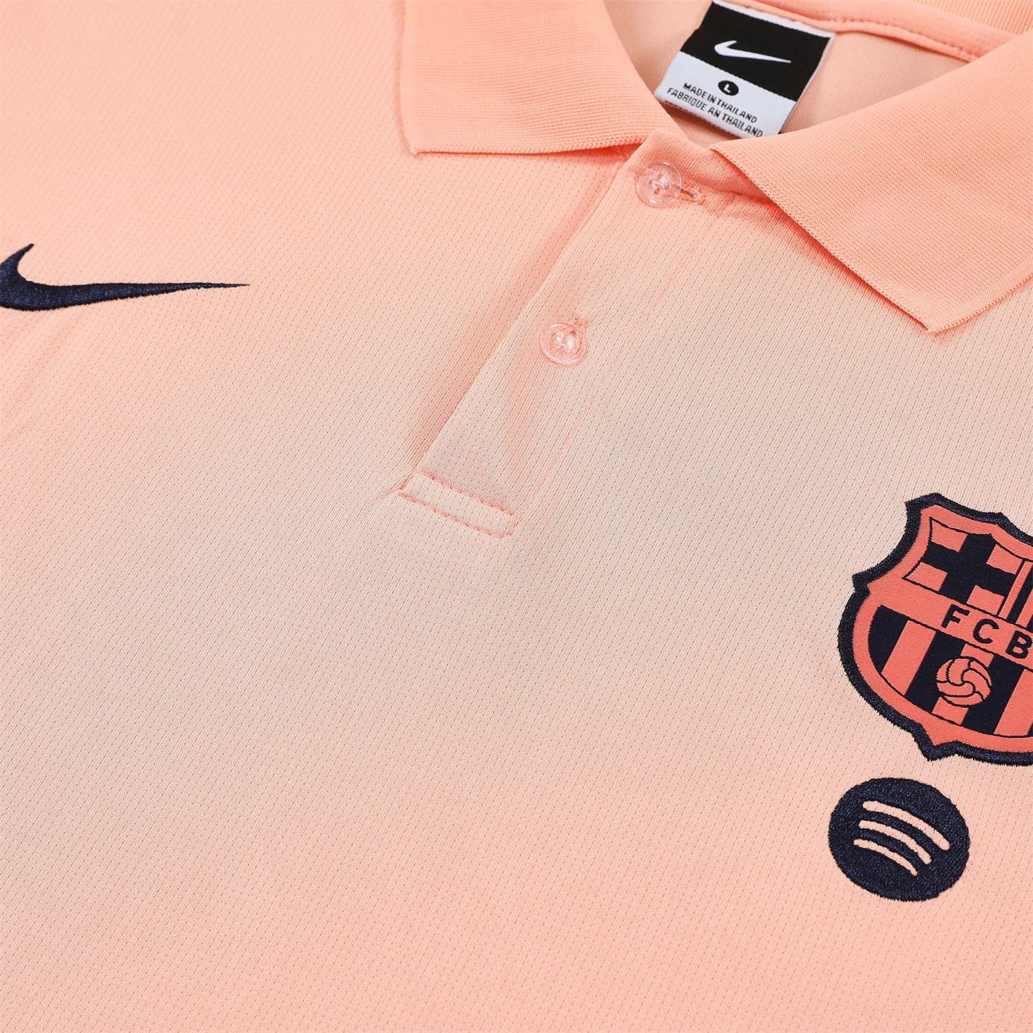 TKH-turbokithub-Barcelona 25-26 POLO Short-Sleeve Training Set - Pink Top and Dark Blue Pants