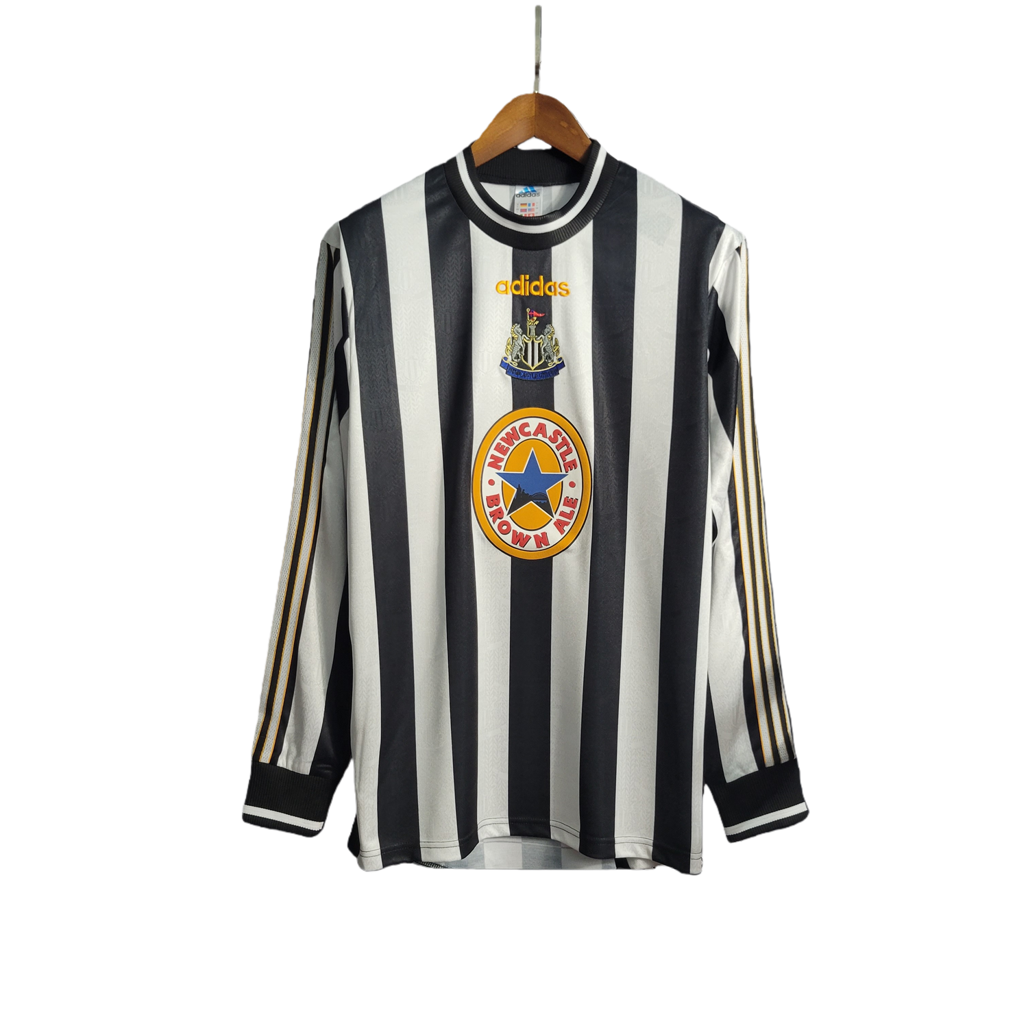 TKH-turbokithub-Retro Newcastle United 1997-99 Home Long Sleeve Jersey