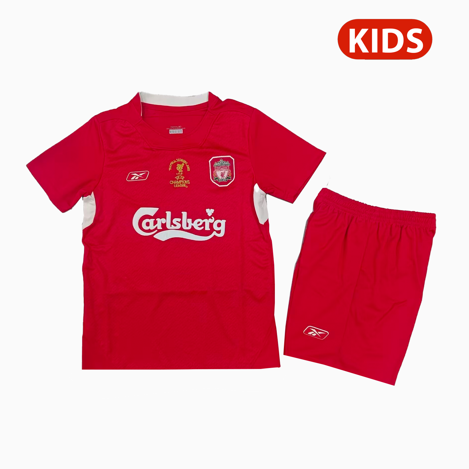 TKH-turbokithub-Retro Liver.pool 2004-05 Home Kids Kit