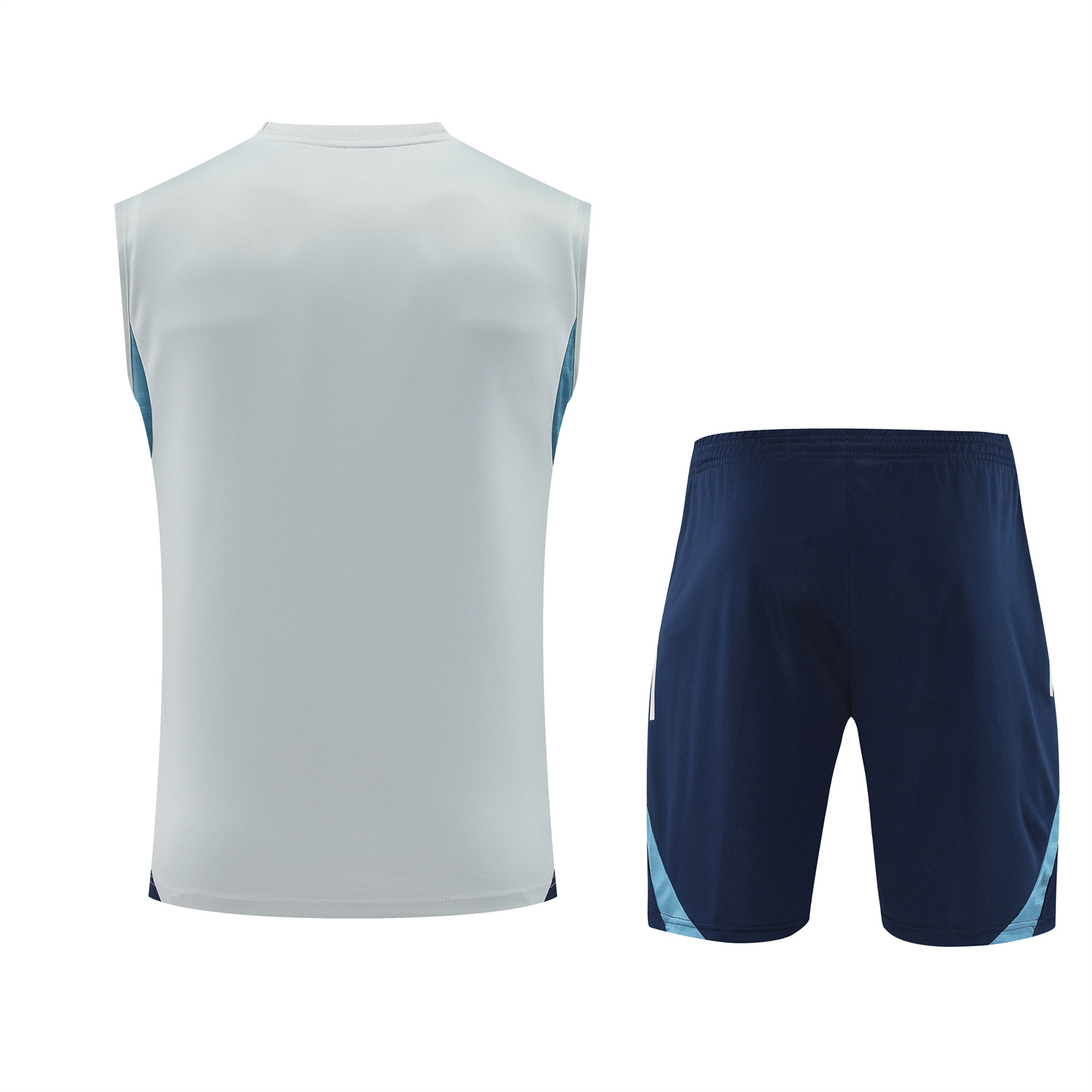 TKH-turbokithub-Arsenal 25-26 Vest Training Set - Grey Top & Deep Blue Shorts