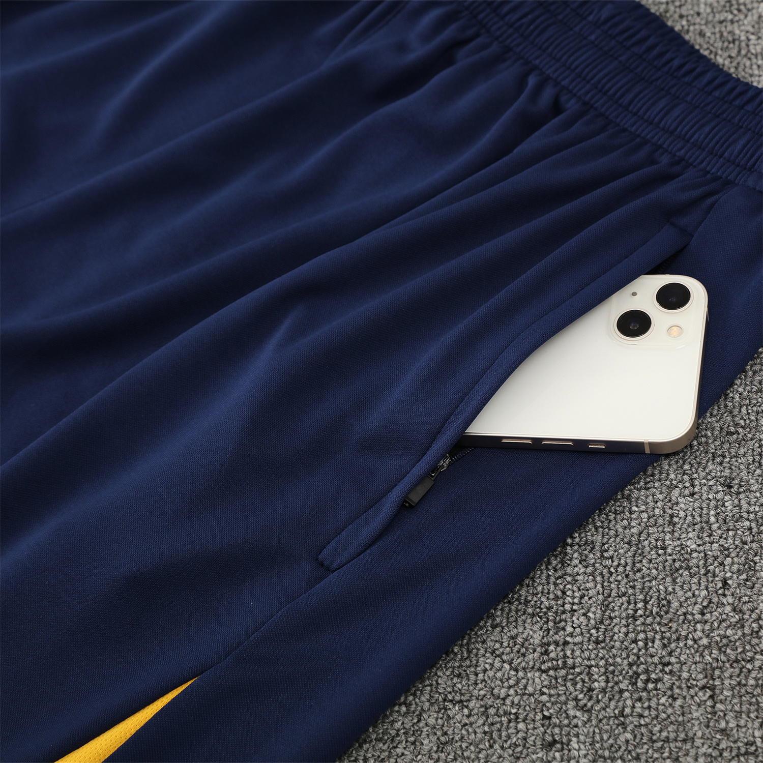 TKH-turbokithub-Atletico Madrid Short-Sleeve Training Set - Blue Yellow Top & Blue Shorts