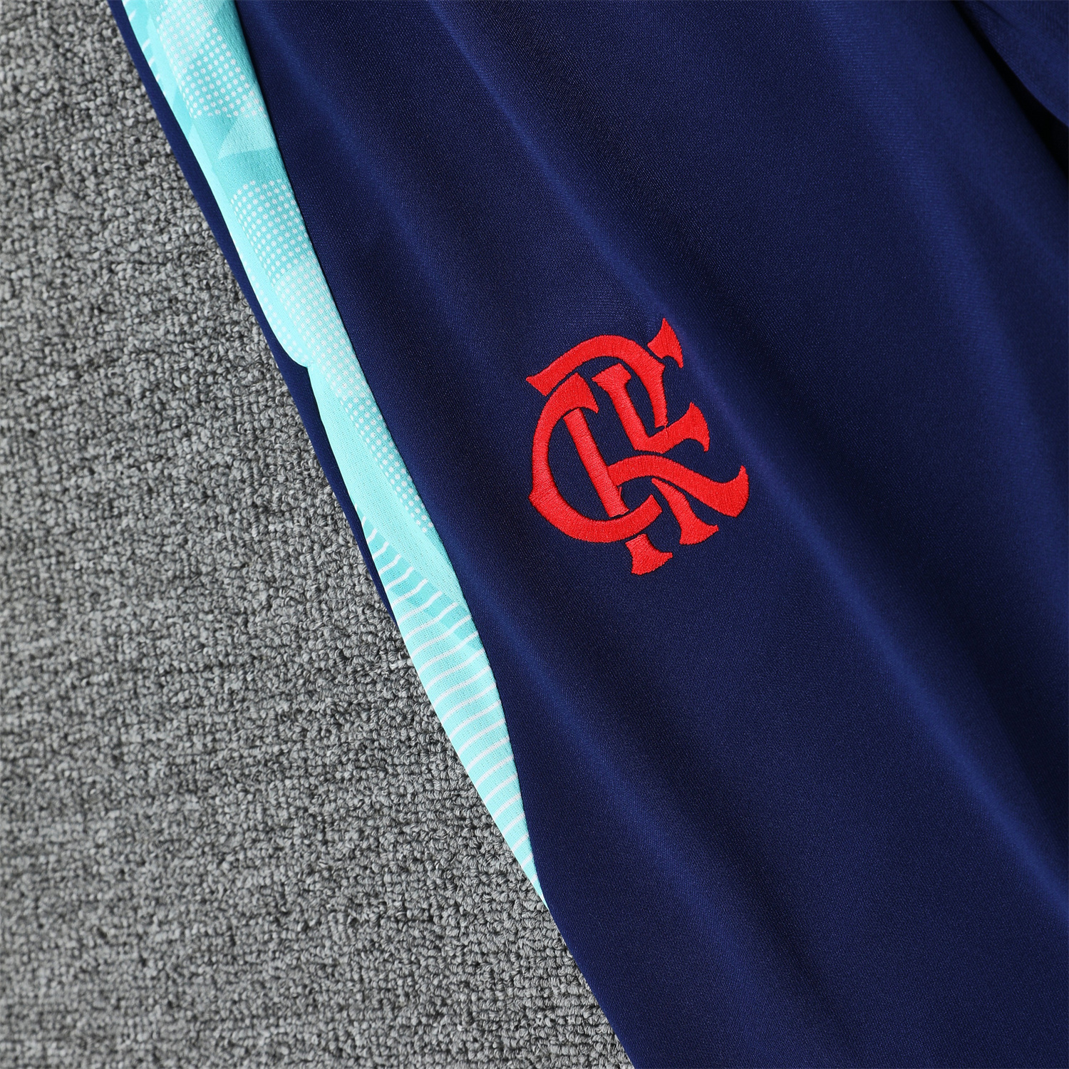 TKH-turbokithub-Flamengo 25-26 Traning Hoodie Set - Light Blue With Royal Blue