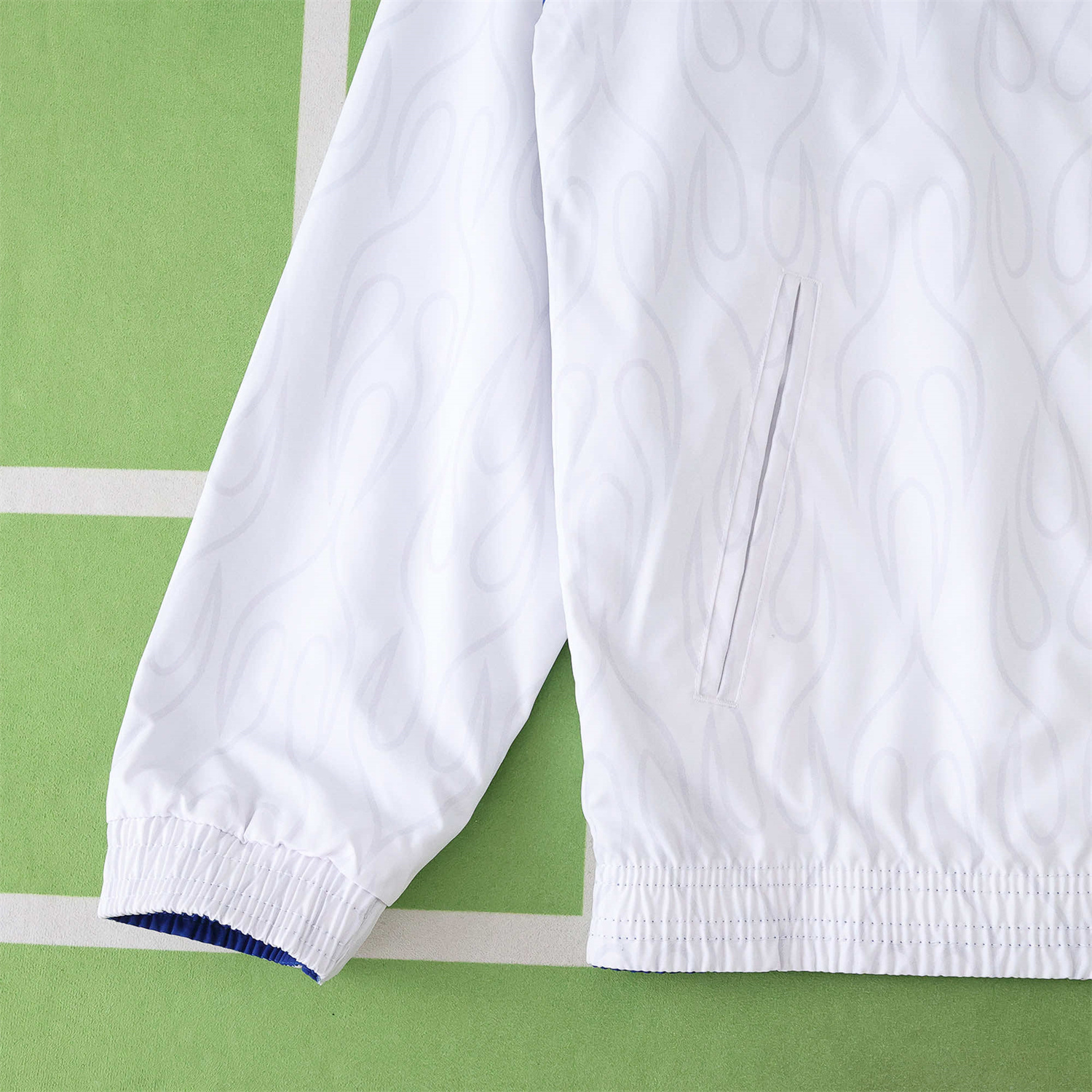 TKH-turbokithub-Retro Japan 1998 Throwback Double Sided Reversible Windbreaker - White & Blue