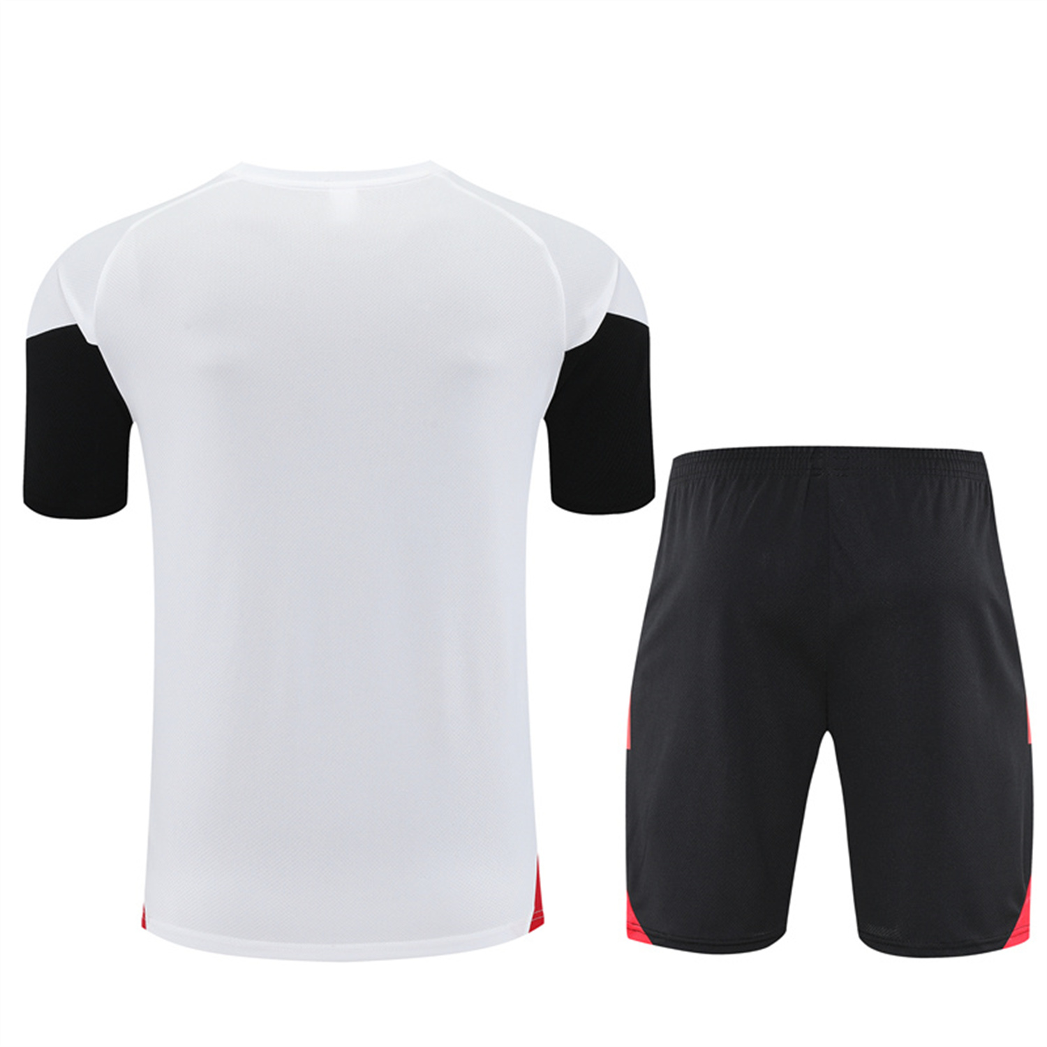 TKH-turbokithub-Manchester United 25-26 Short-Sleeve Training Set - White Top & Black Shorts
