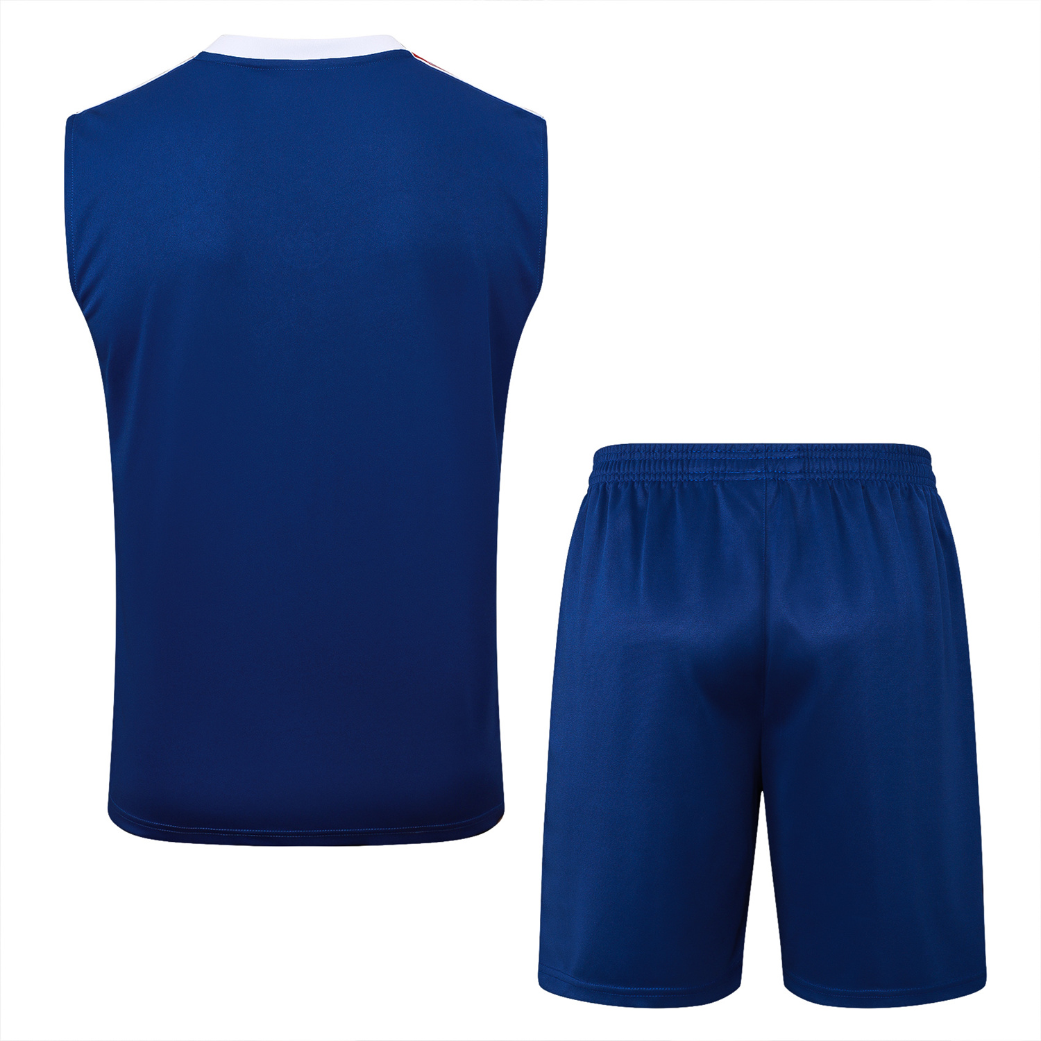 TKH-turbokithub-Arsenal 25-26 Throwback Trefoil Vest Training Set - Royal Blue Vest and Shorts