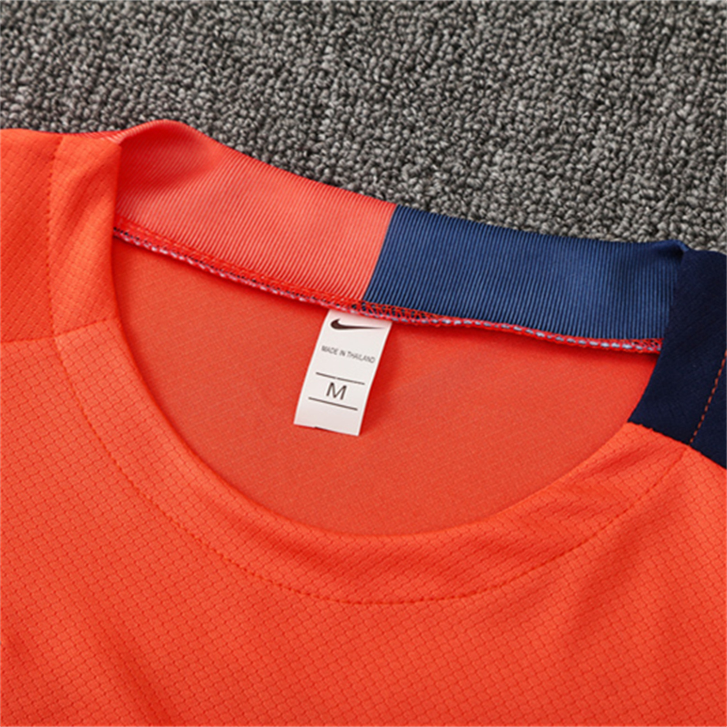 TKH-turbokithub-Barcelona 25-26 Short-Sleeve Training Set - Orange Top Royal Blue Sponsor& Royal Blue Shorts