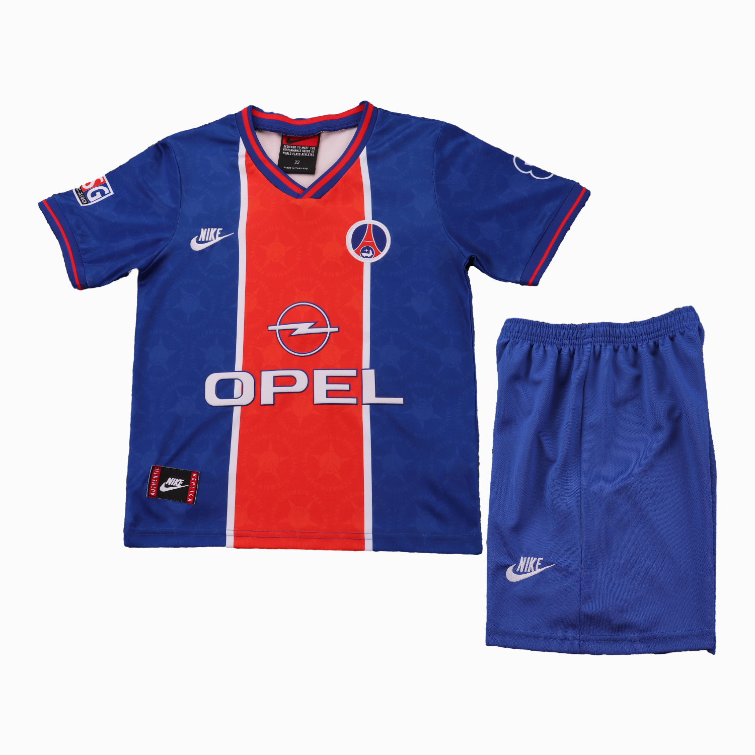 TKH-turbokithub-Retro Paris Saint-Germain PSG 1995-96 Home Kids Kit