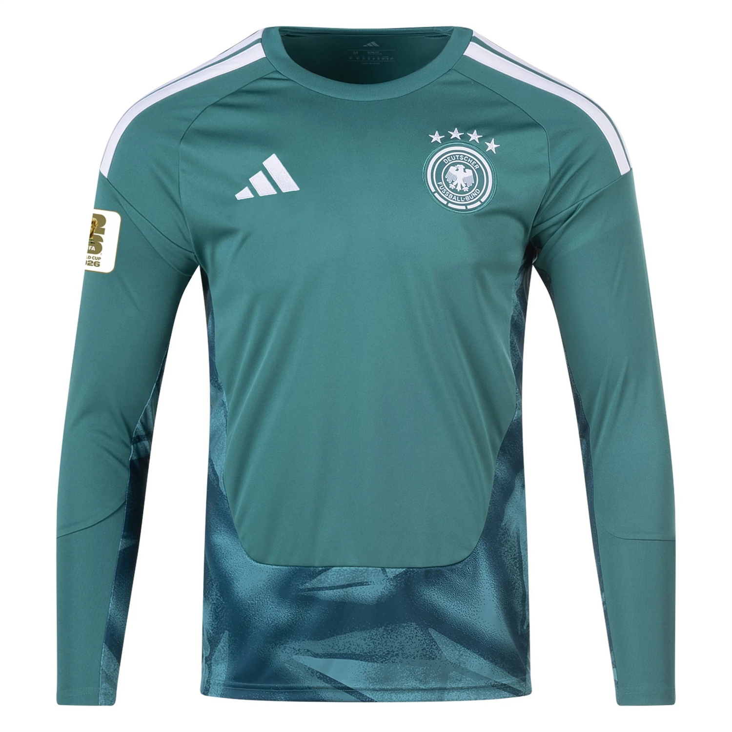 TKH-turbokithub-Germany 2026 Goalkeeper Green Long Sleeves Jersey - Fans Version