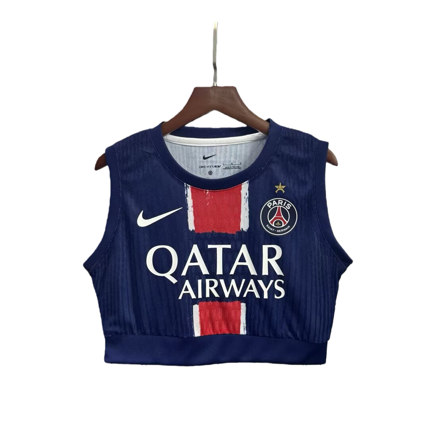 TKH-turbokithub-Women's Paris Saint-Germain PSG 2025 Champions League Eiffel Tower Star Yoga Vest