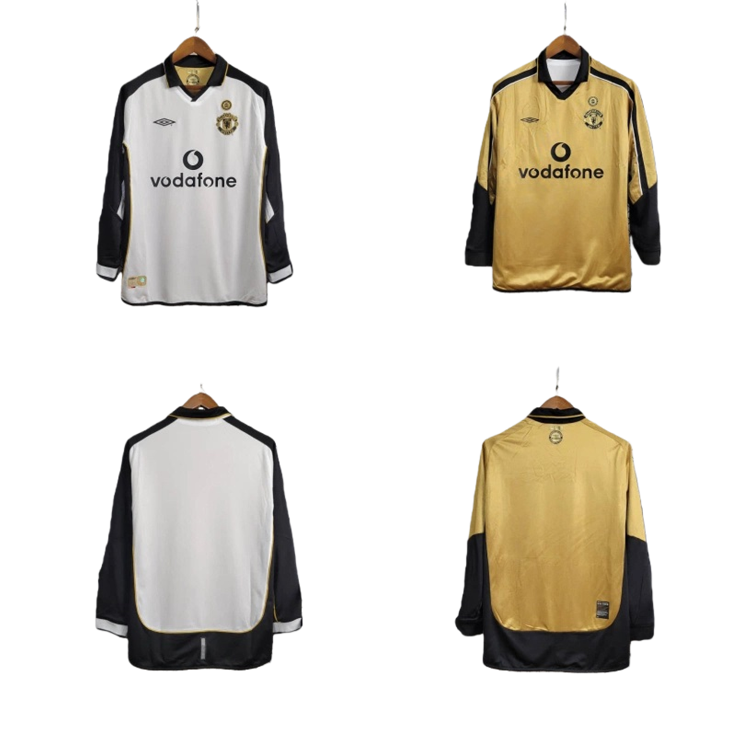 TKH-turbokithub-Retro Manchester United 01-02 100th Anniversary Long Sleeve Special Edition Jersey