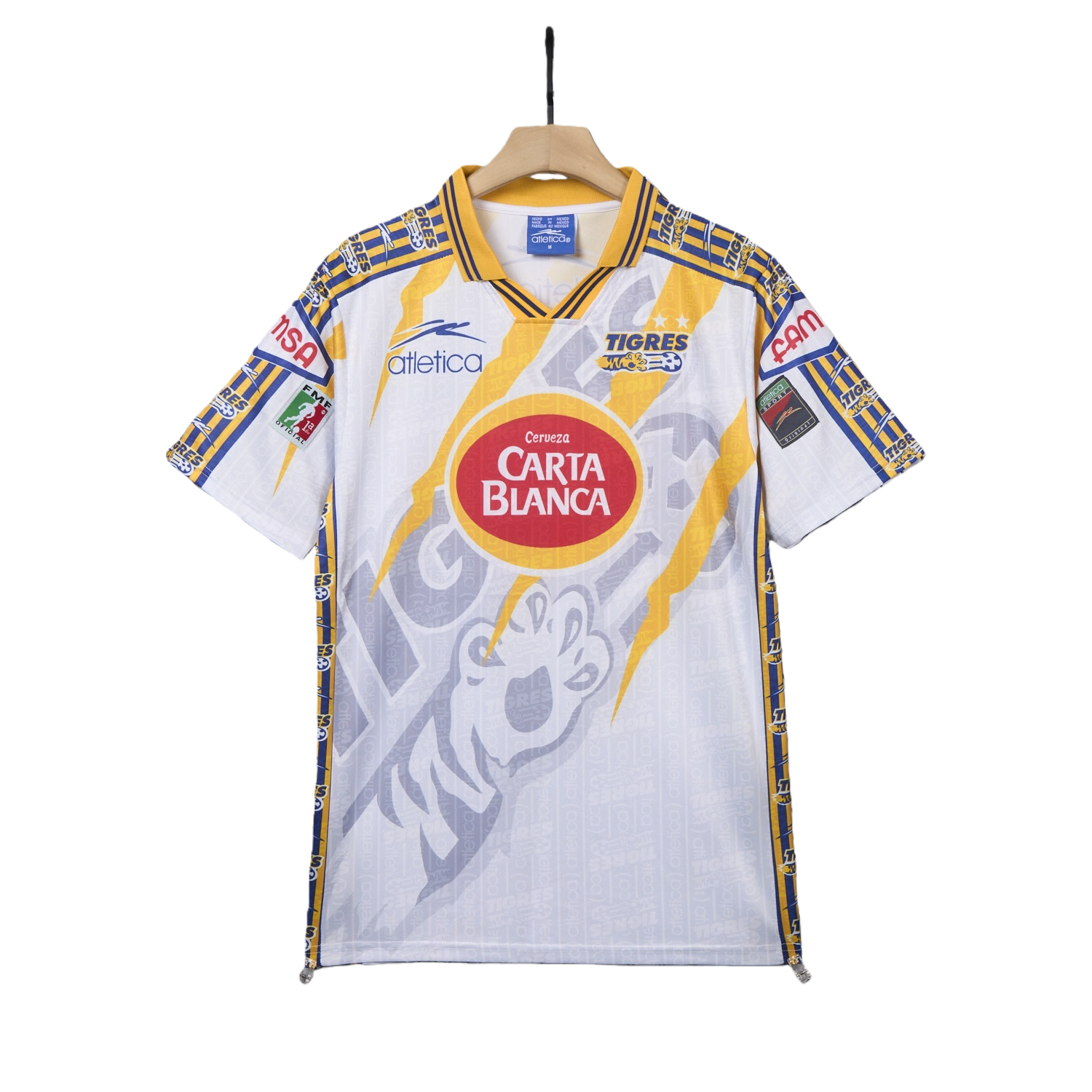 TKH-turbokithub-Retro Tigres UANL 1997-98 Away White Jersey