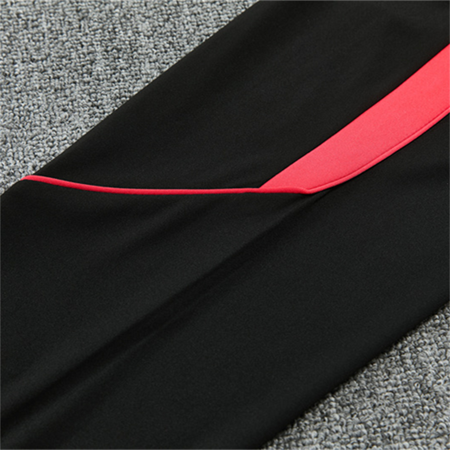 TKH-turbokithub-Brazil X JD 2026 Kids Long Sleeves Training Set - Black Top And Black Orange Pants