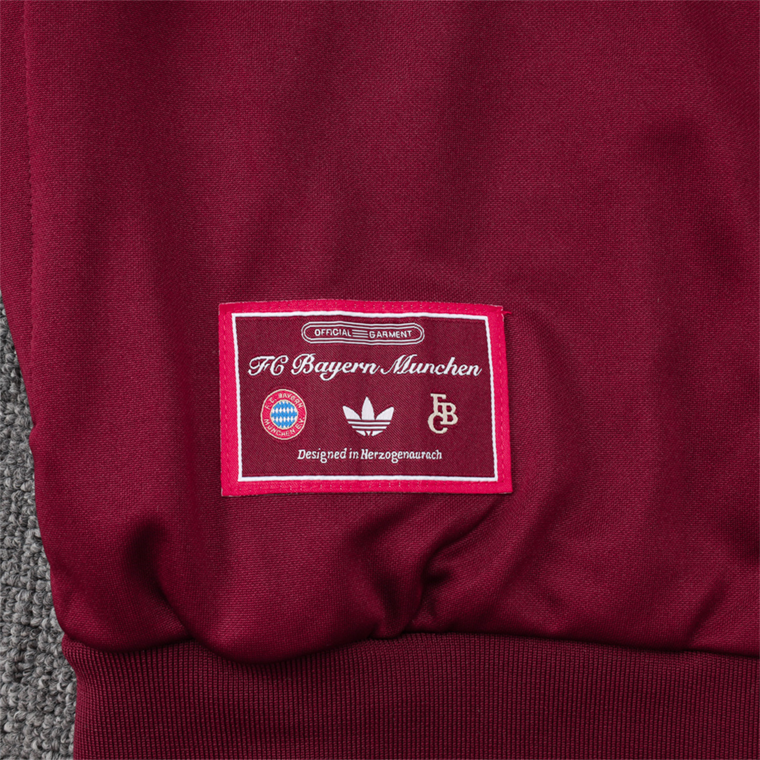 TKH-turbokithub-Bayern Munich 25-26 Originals Terrace Icon Jacket Training Tracksuit - Deep Red