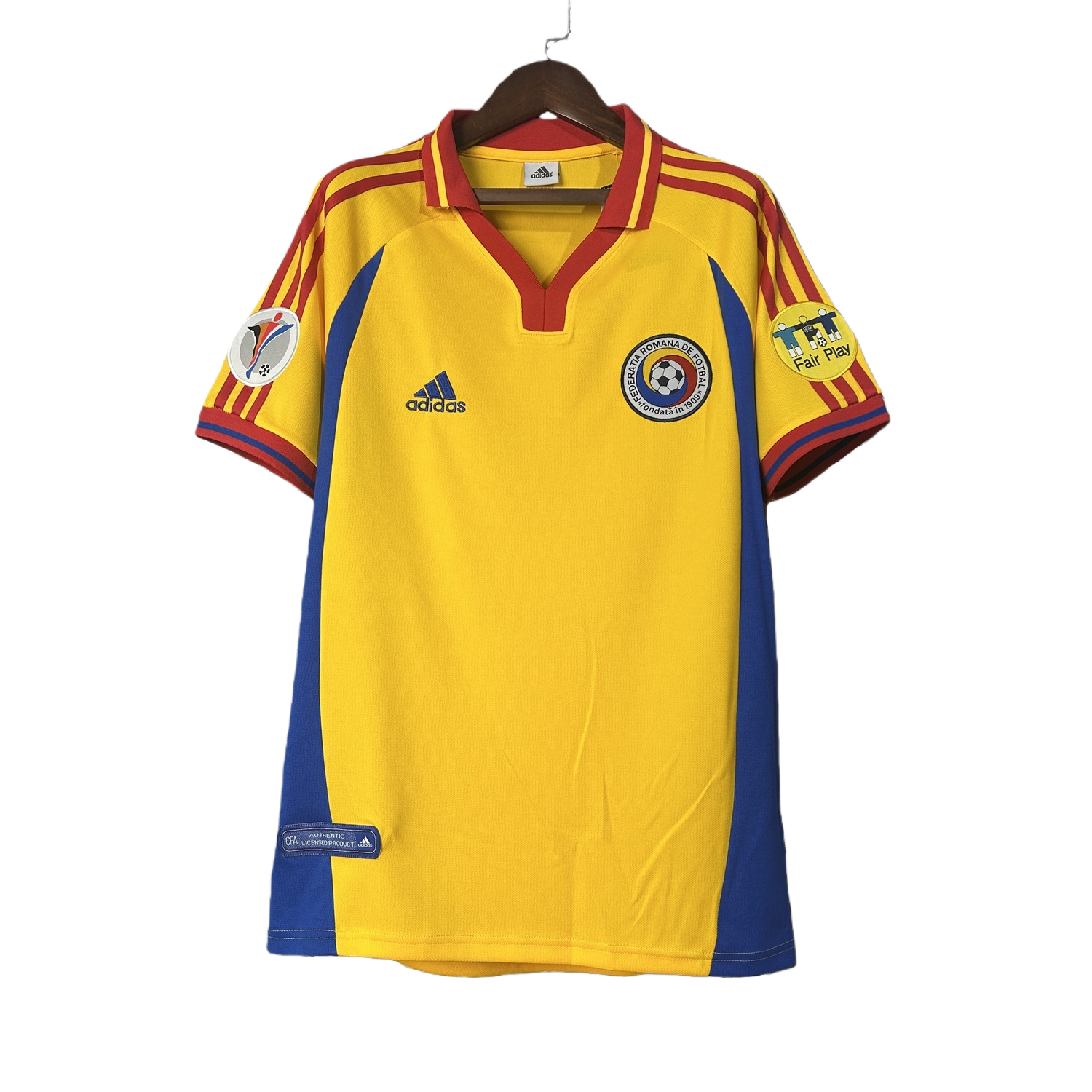 TKH-turbokithub-Retro Romania 2000 Home Jersey