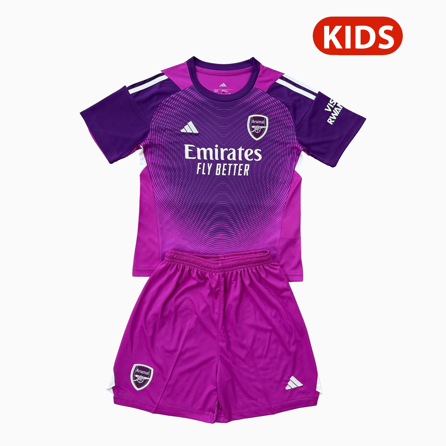 TKH-turbokithub-Arsenal 25-26 Purple Goalkeeper Kids Kit