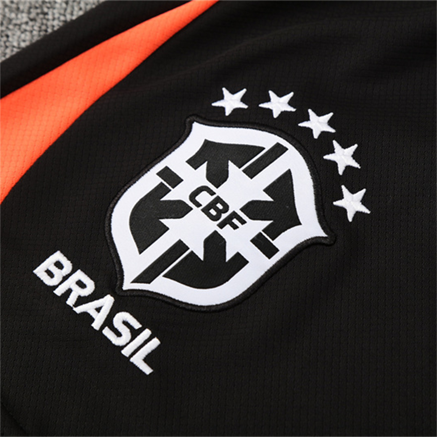 TKH-turbokithub-Brazil 25-26 Kids Short-Sleeve Training Set - Yellow Top & Black Shorts