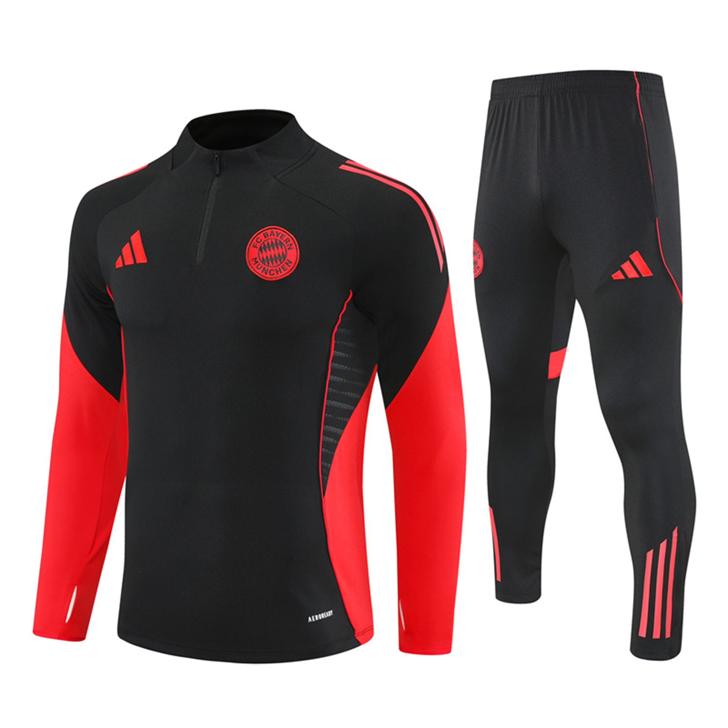 TKH-turbokithub-Bayern Munich 25-26 Long Sleeves Training Set - Black Top & Black Pants