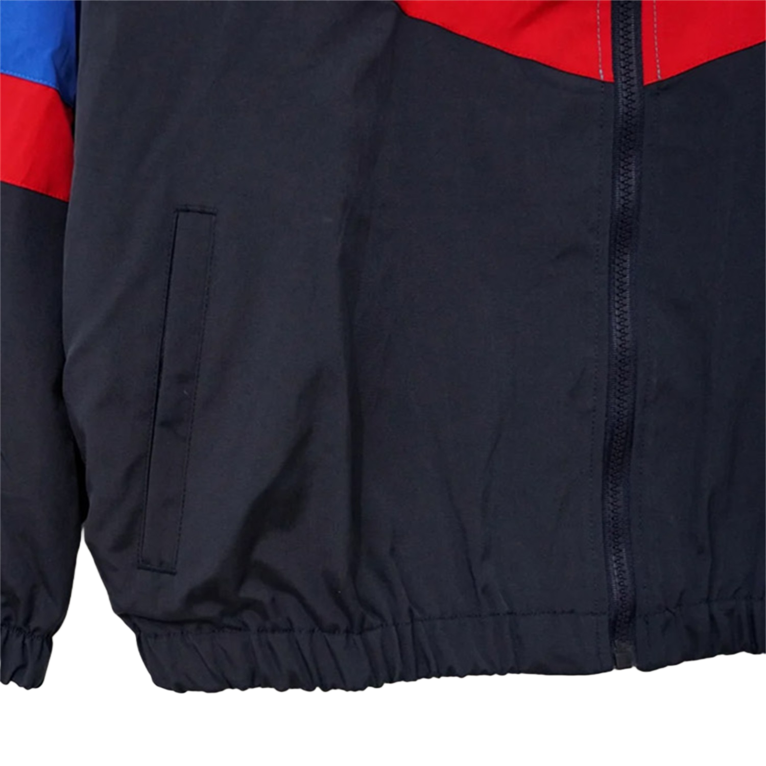 TKH-turbokithub-Retro Barcelona 1995-97 Windbreaker Jacket - Cyan And Black