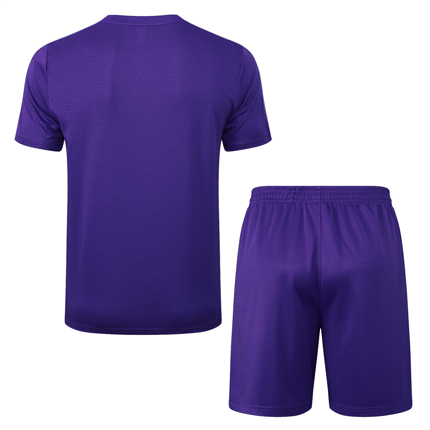 TKH-turbokithub-Real Madrid 25-26 Throwback Trefoil Short-Sleeve Training Set - Purple