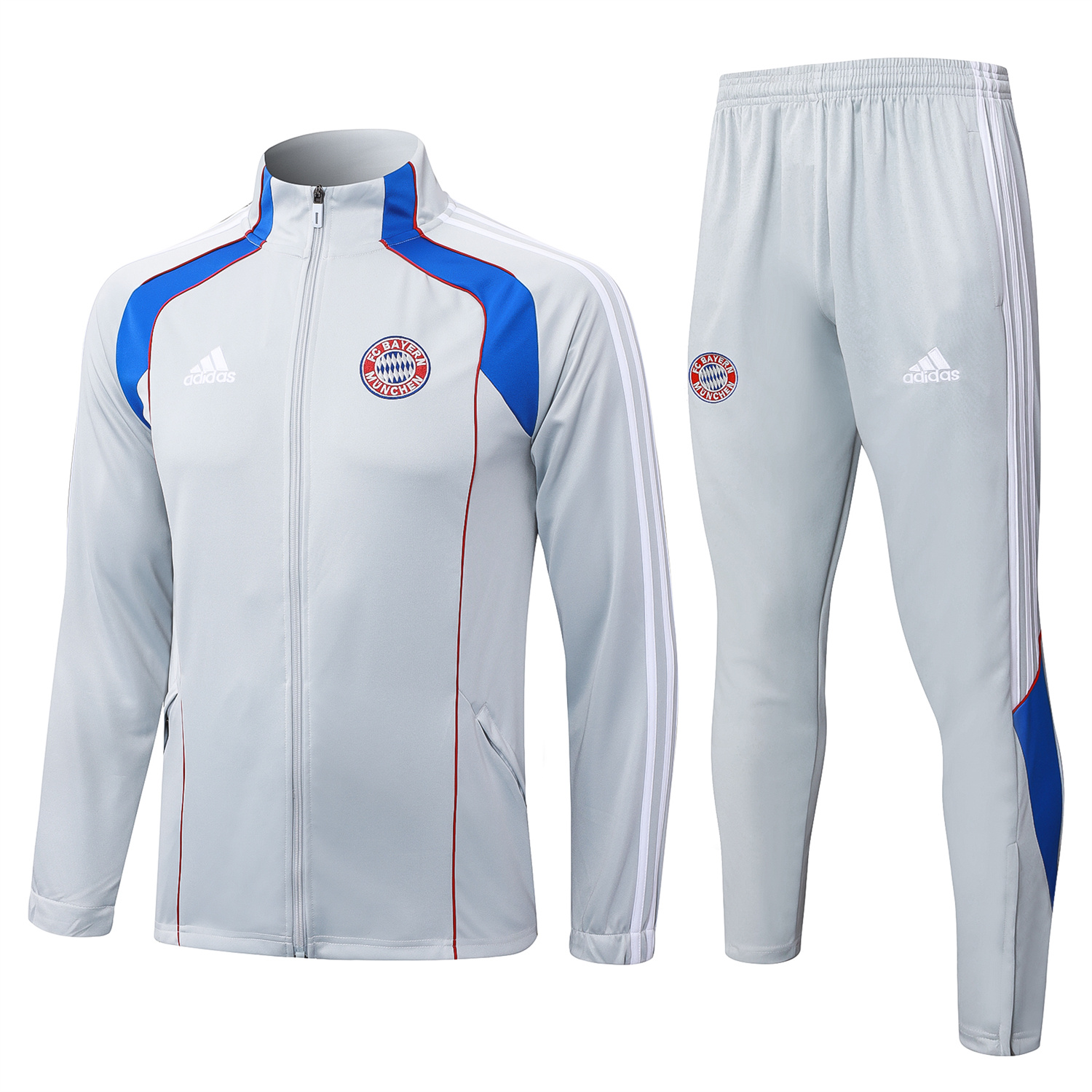 TKH-turbokithub-Bayern Munich 25-26 Jacket Training Tracksuit - Grey Throwback Jackets & Pants