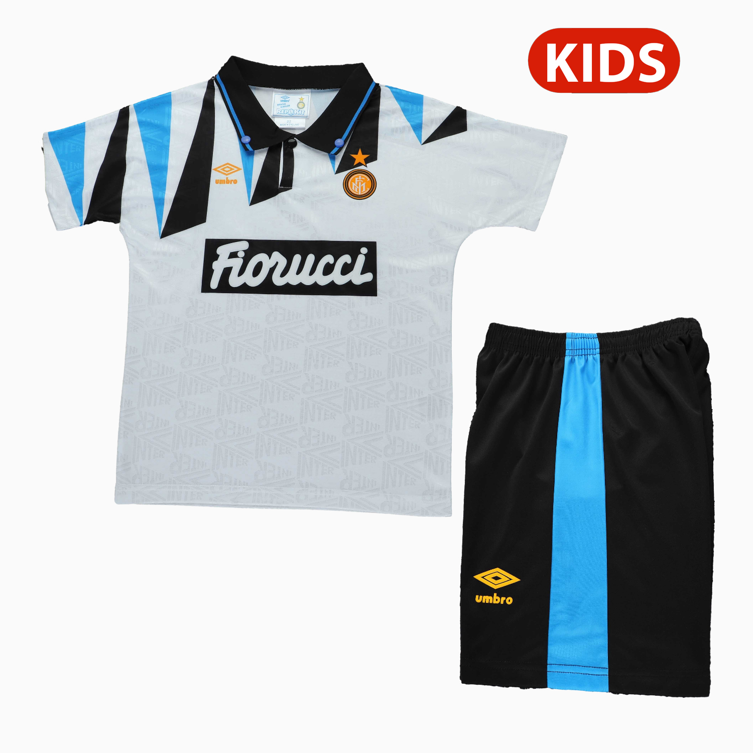 TKH-turbokithub-Retro Inter Milan 1992-93 Away Kids Kit