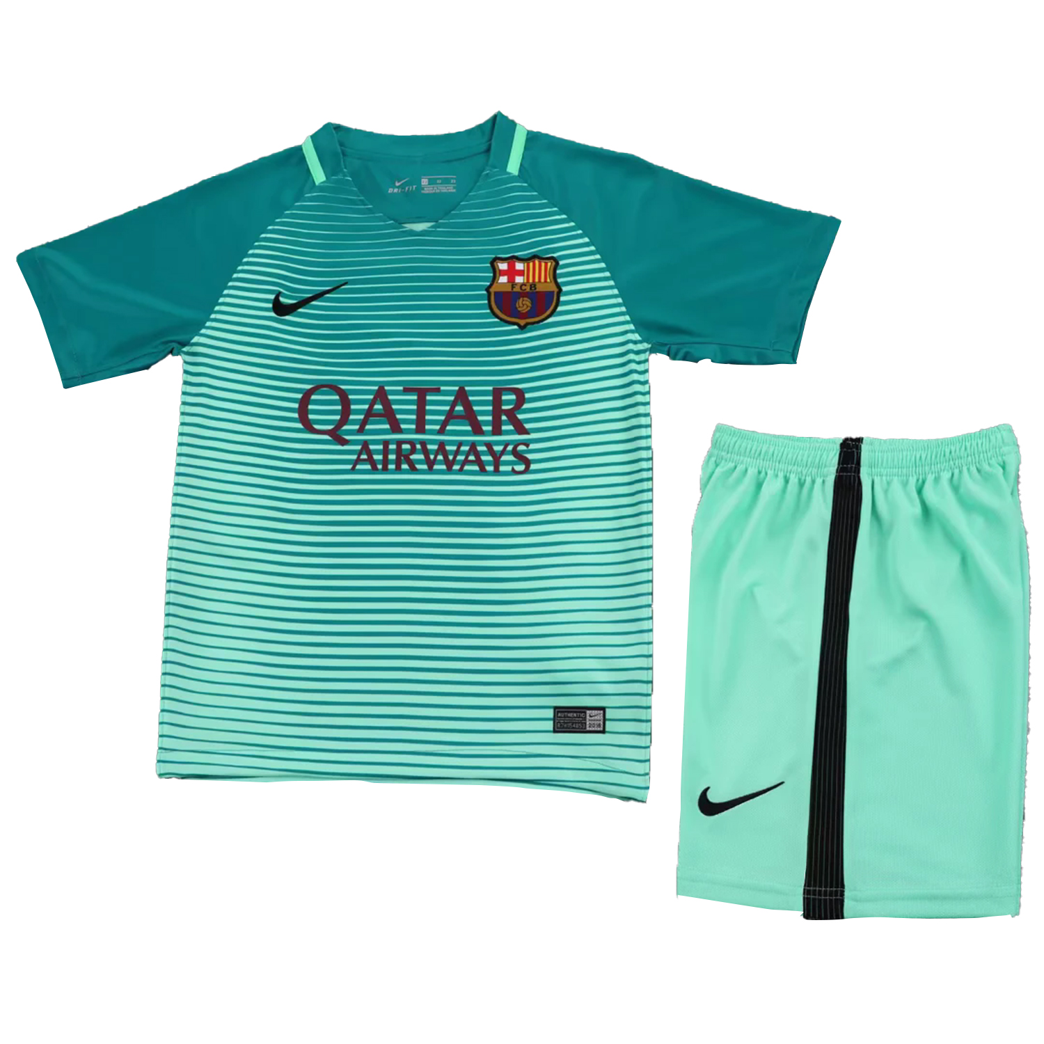 TKH-turbokithub-Retro Barcelona 2016-17 Third Kids Kit