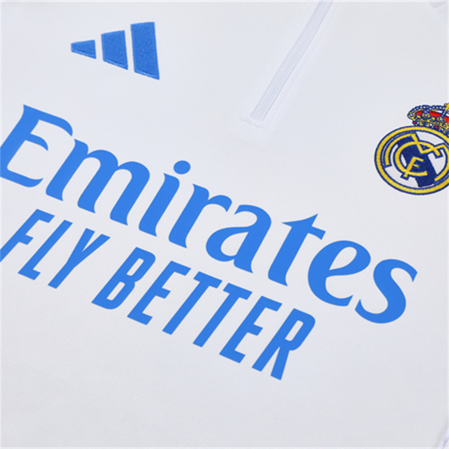 TKH-turbokithub-Real Madrid 25-26 Long Sleeve Training Set - White Top & Blue Pants