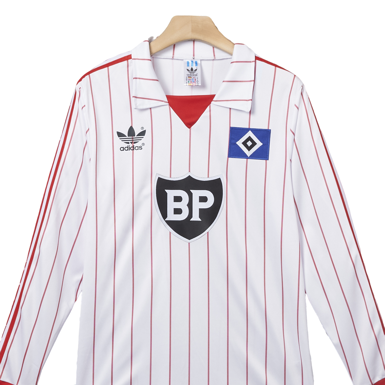 TKH-turbokithub-Retro Hamburger SV 1982-83 Home Long Sleeves Jersey
