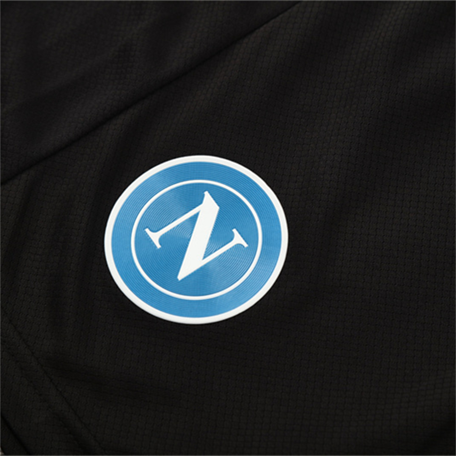TKH-turbokithub-Napoli 25-26 Kids Short-Sleeve Training Set - Blue Mecha Top & Black Shorts