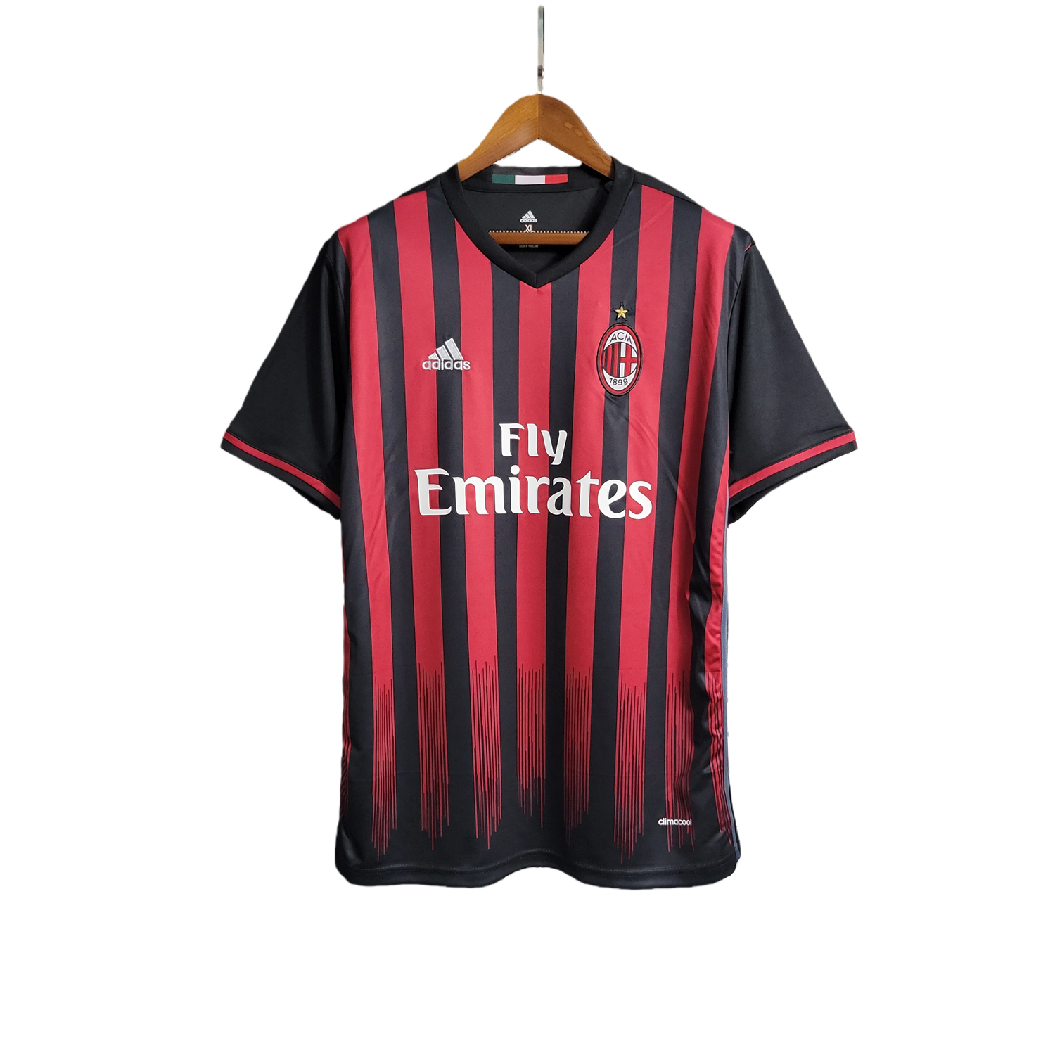 TKH-turbokithub-Retro AC Milan 2016-17 Home Stadium Jersey